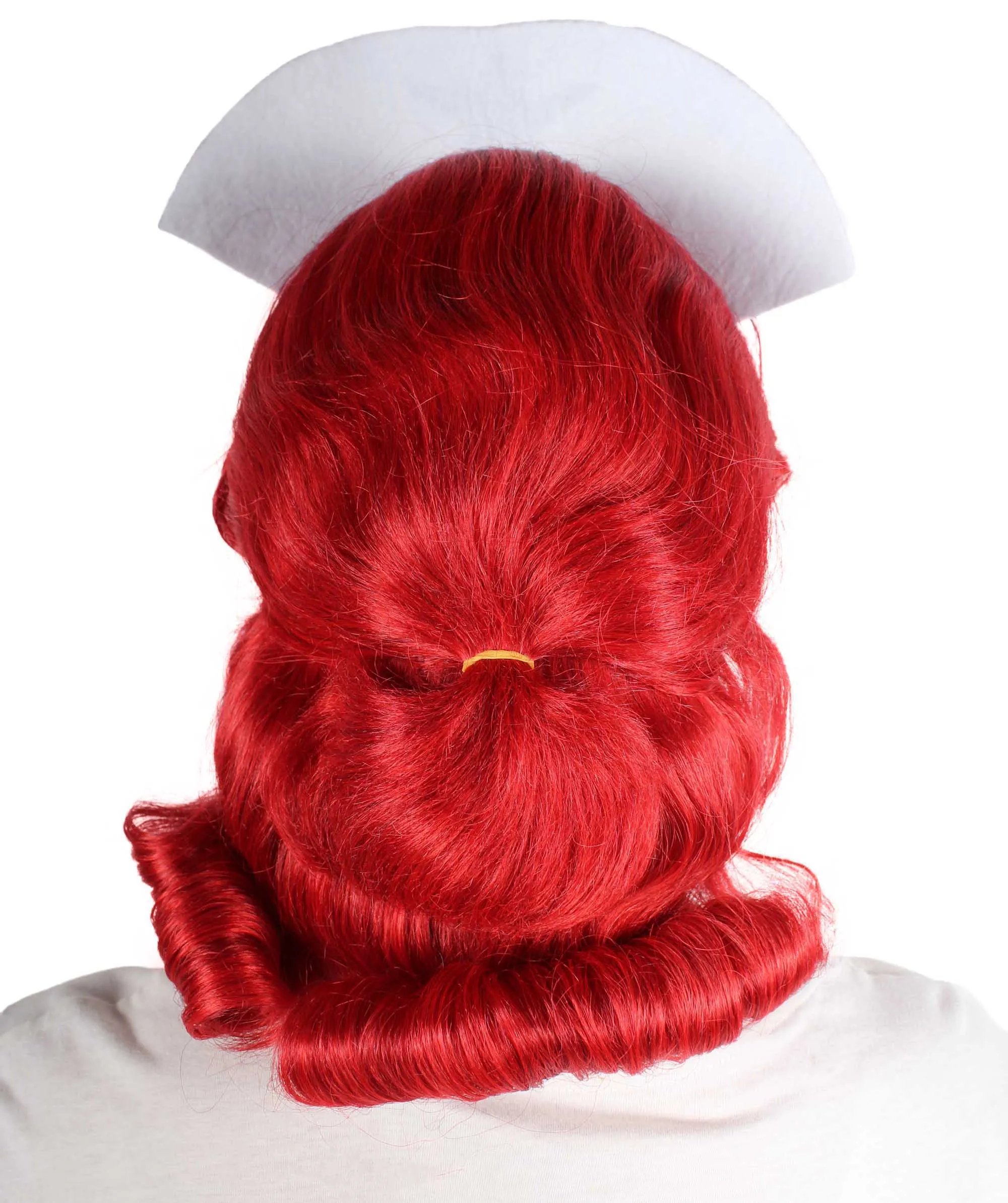 Adult Unisex Dark Red Drag Queen Wig | Best for Halloween | Flame-retardant Synthetic Fiber