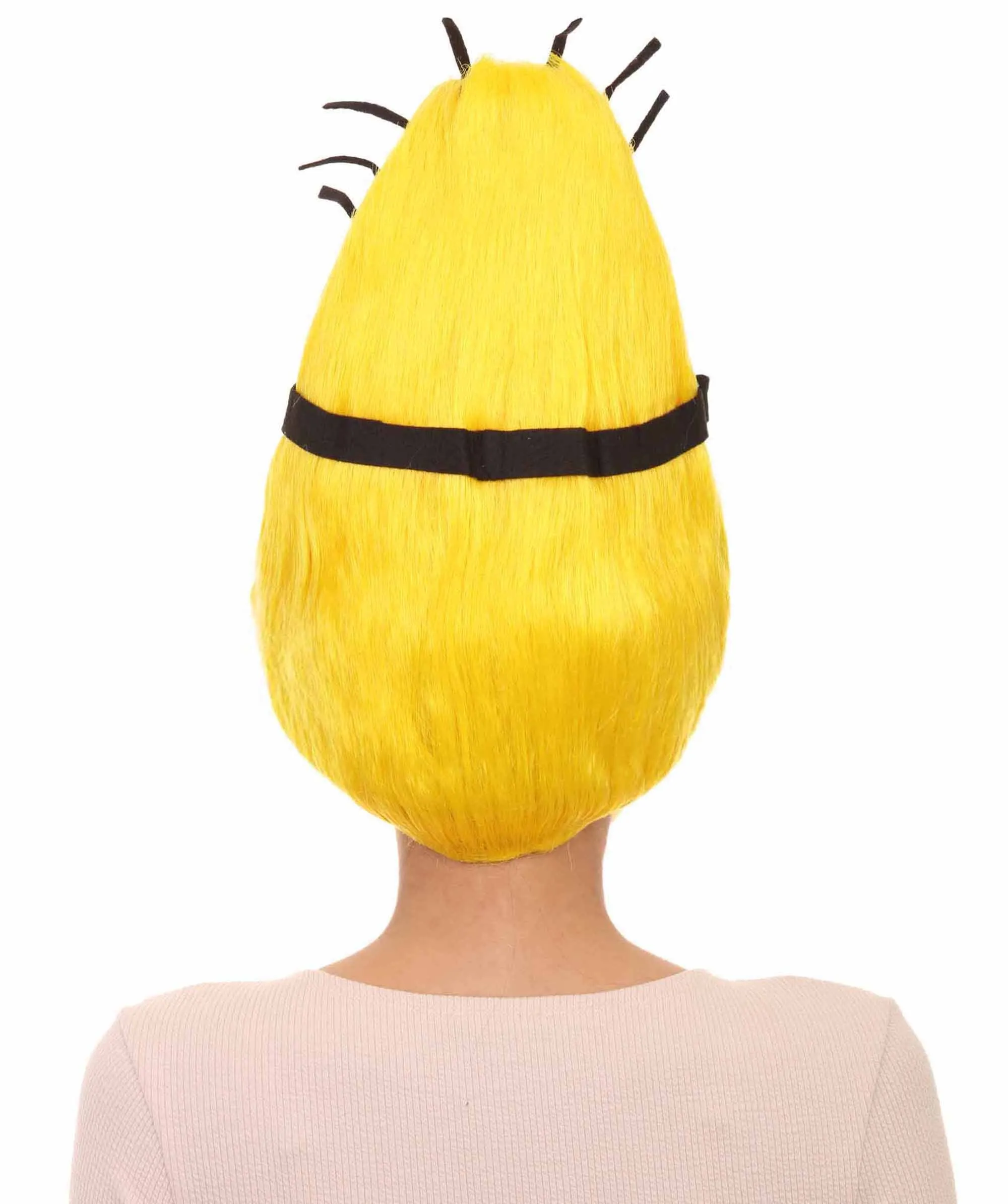 Adult Unisex Funny Movie Henchman Yellow Wig | Premium Breathable Capless Cap | Flame Retardant Synthetic Fiber