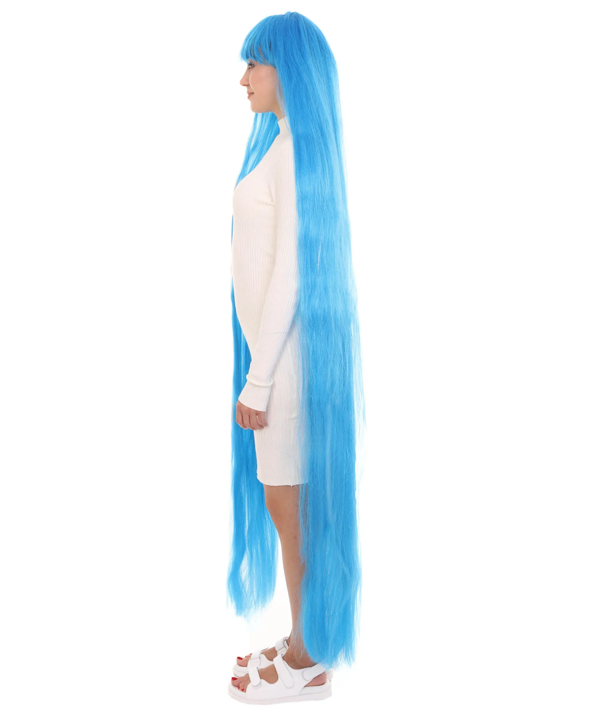 Adult Women Animated Princess Long Rainbow Wig| Multiple Color Options
