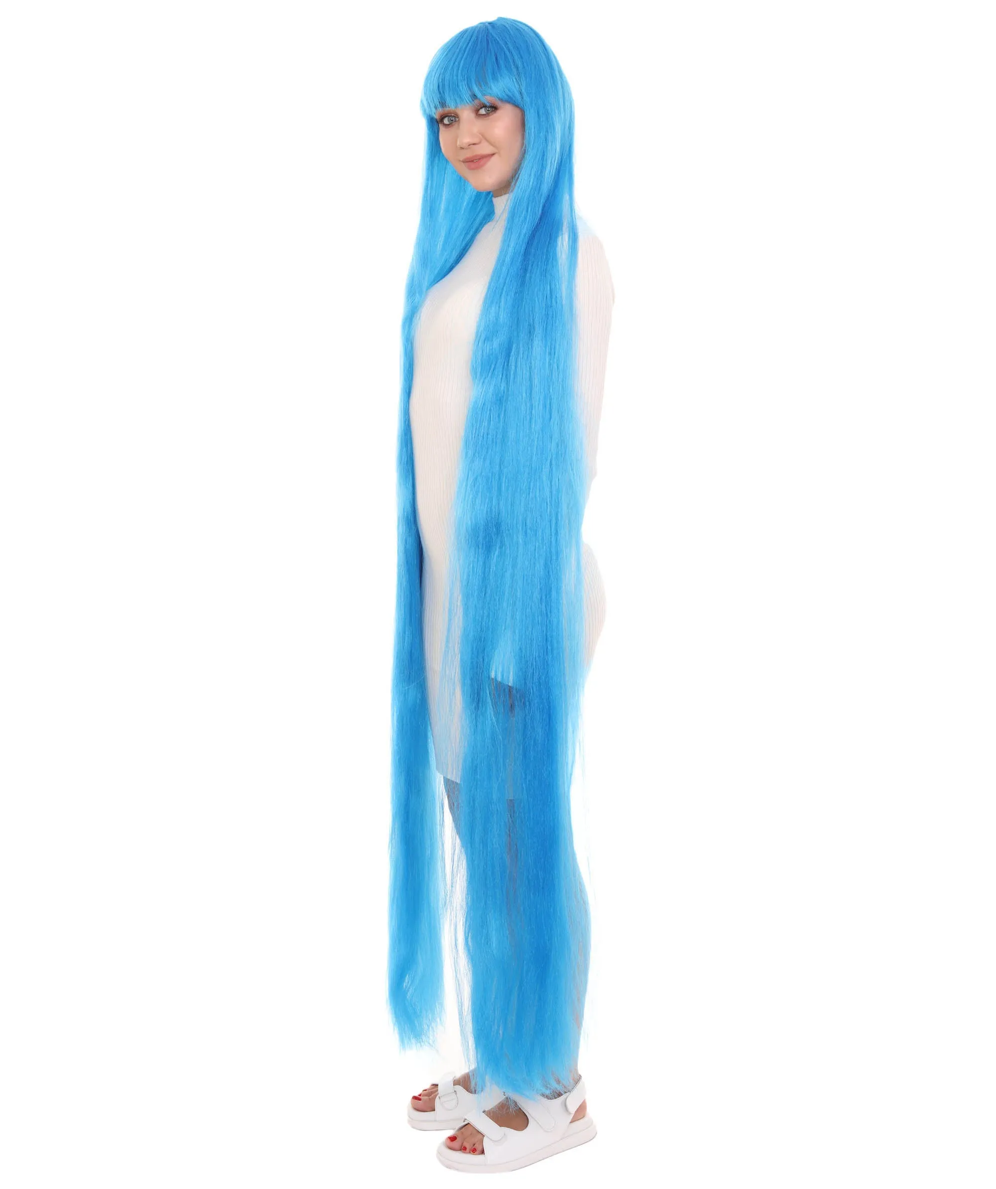 Adult Women Animated Princess Long Rainbow Wig| Multiple Color Options