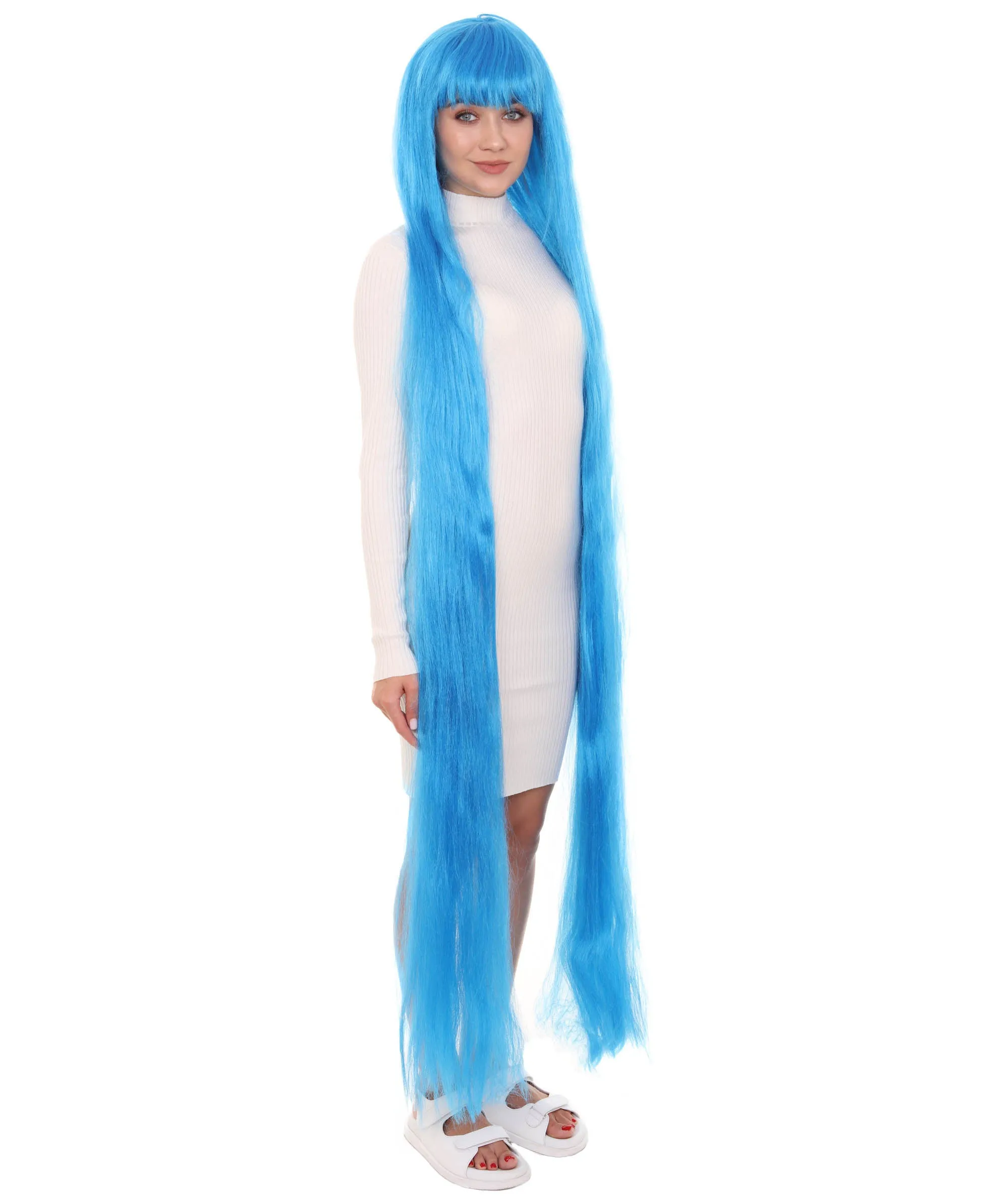 Adult Women Animated Princess Long Rainbow Wig| Multiple Color Options