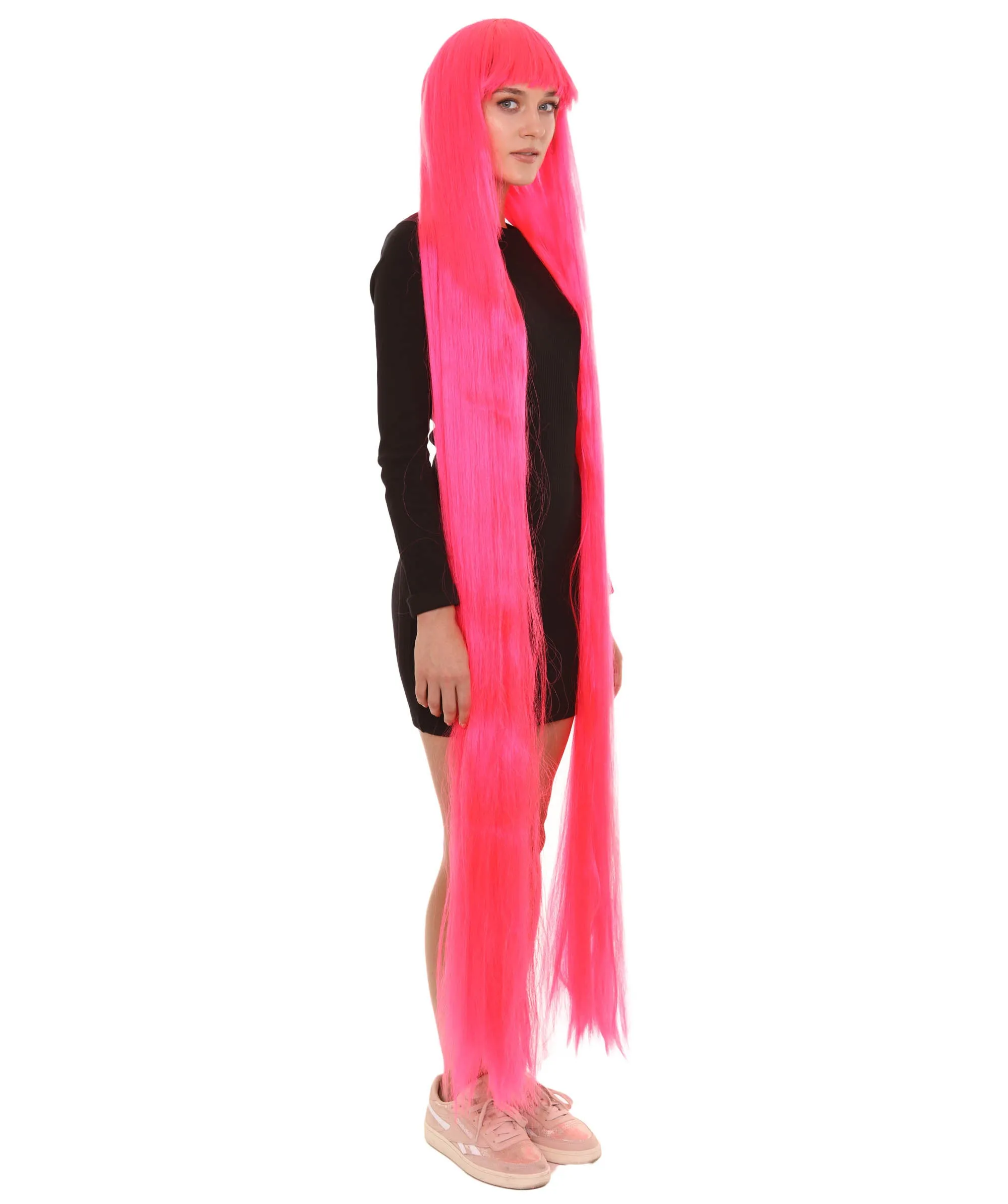 Adult Women Animated Princess Long Rainbow Wig| Multiple Color Options