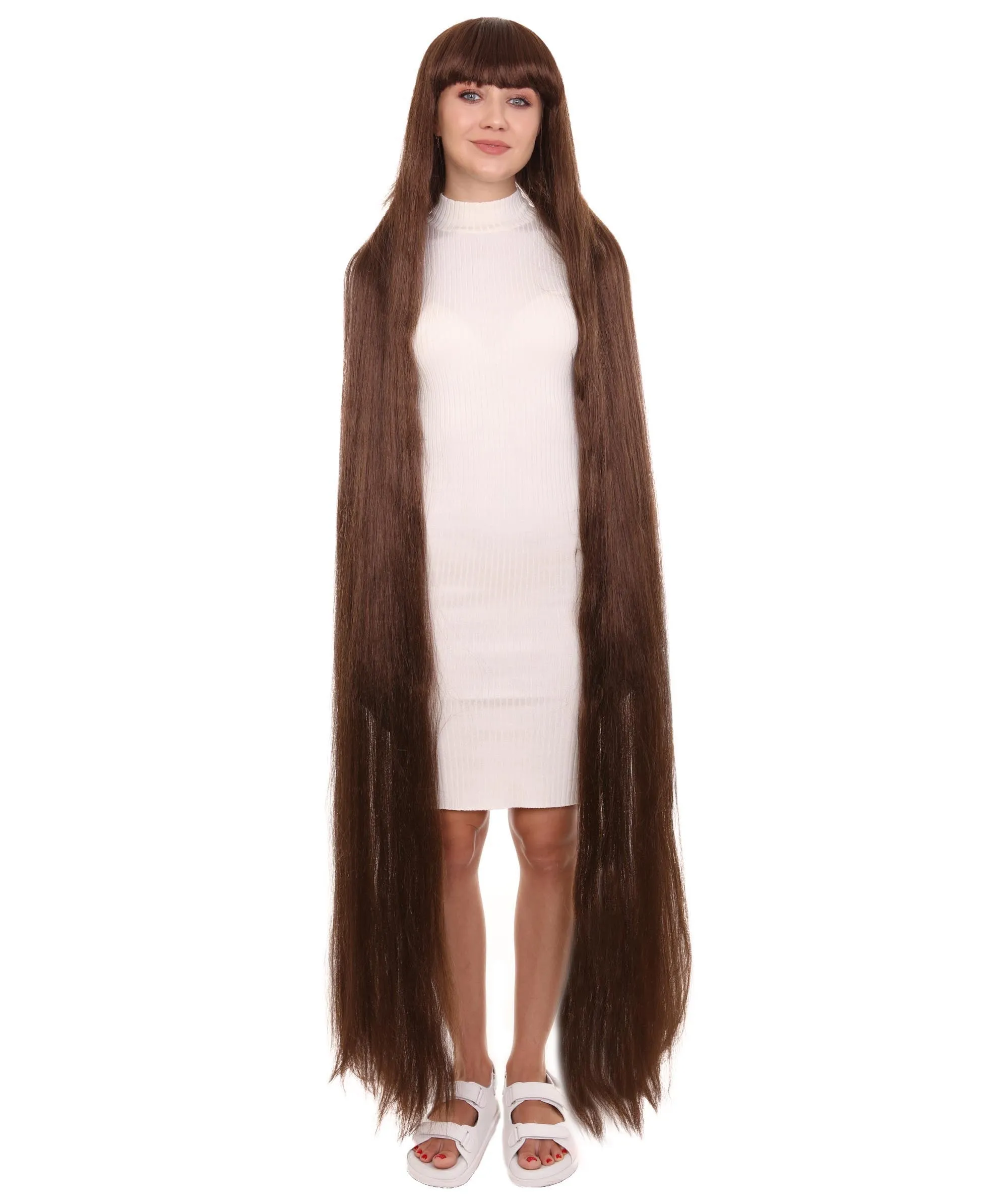 Adult Women Animated Princess Long Rainbow Wig| Multiple Color Options