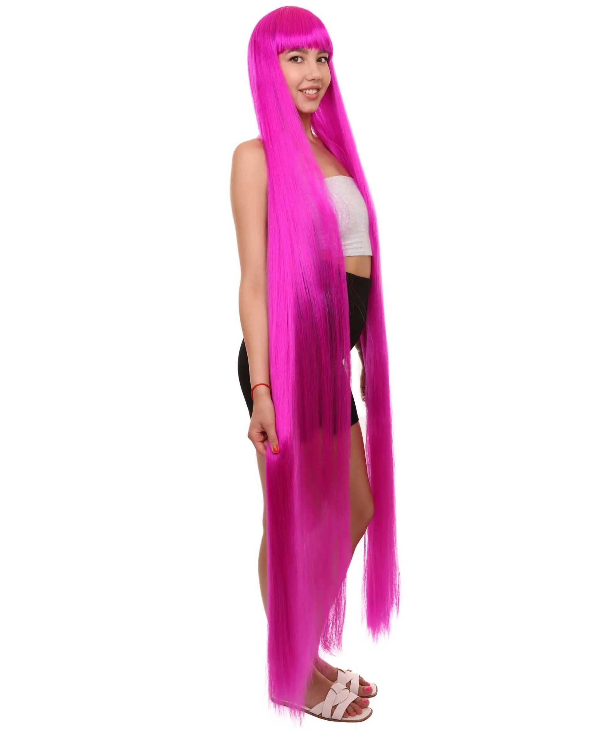 Adult Women Animated Princess Long Rainbow Wig| Multiple Color Options