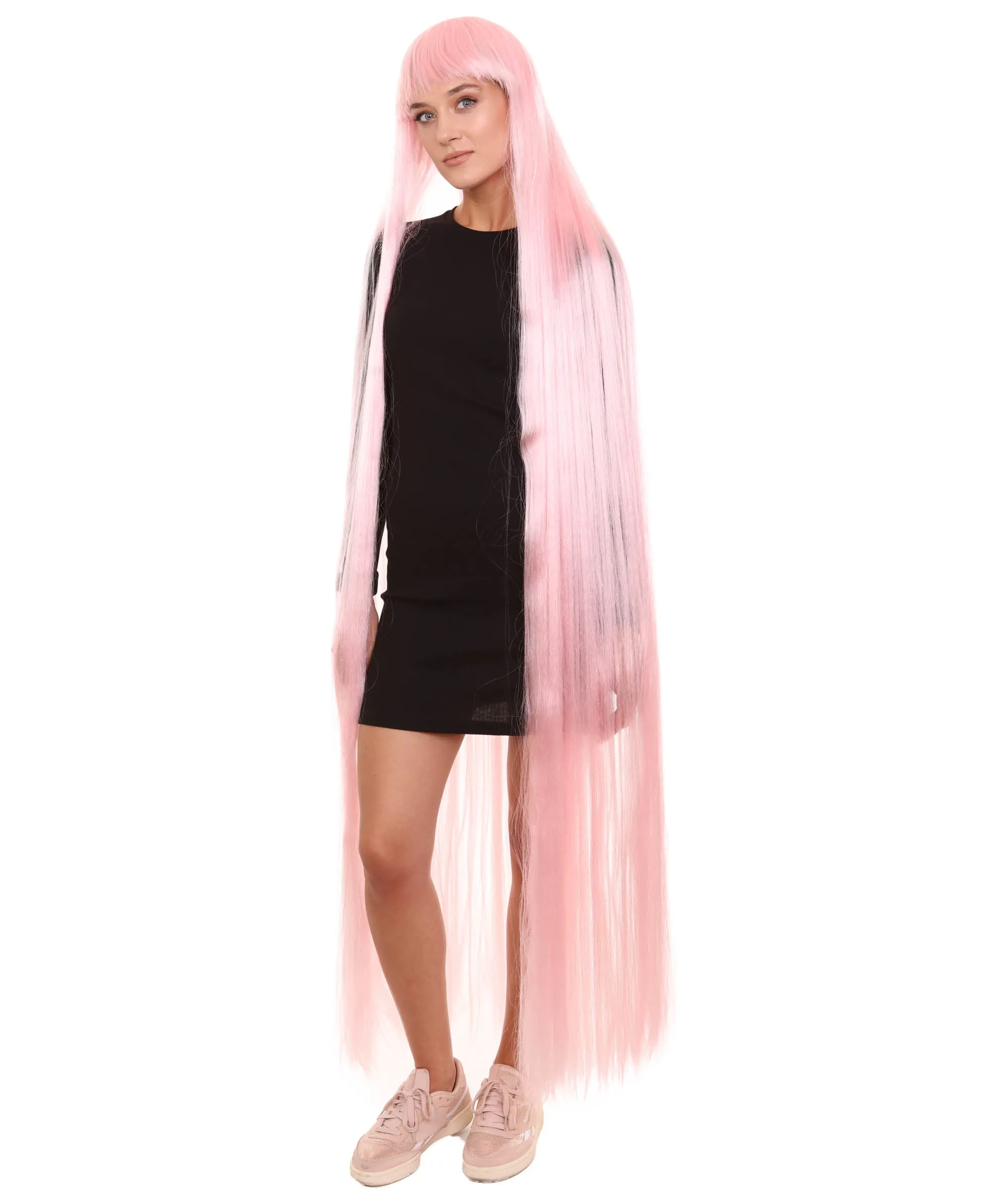Adult Women Animated Princess Long Rainbow Wig| Multiple Color Options