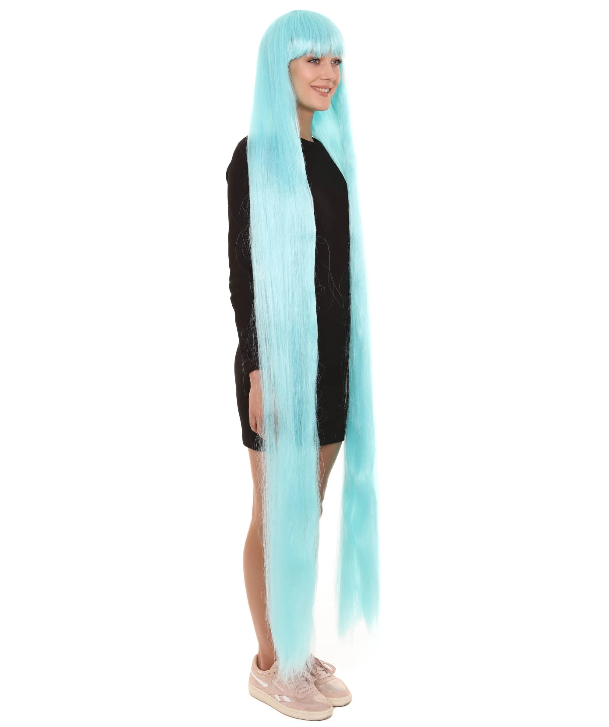 Adult Women Animated Princess Long Rainbow Wig| Multiple Color Options