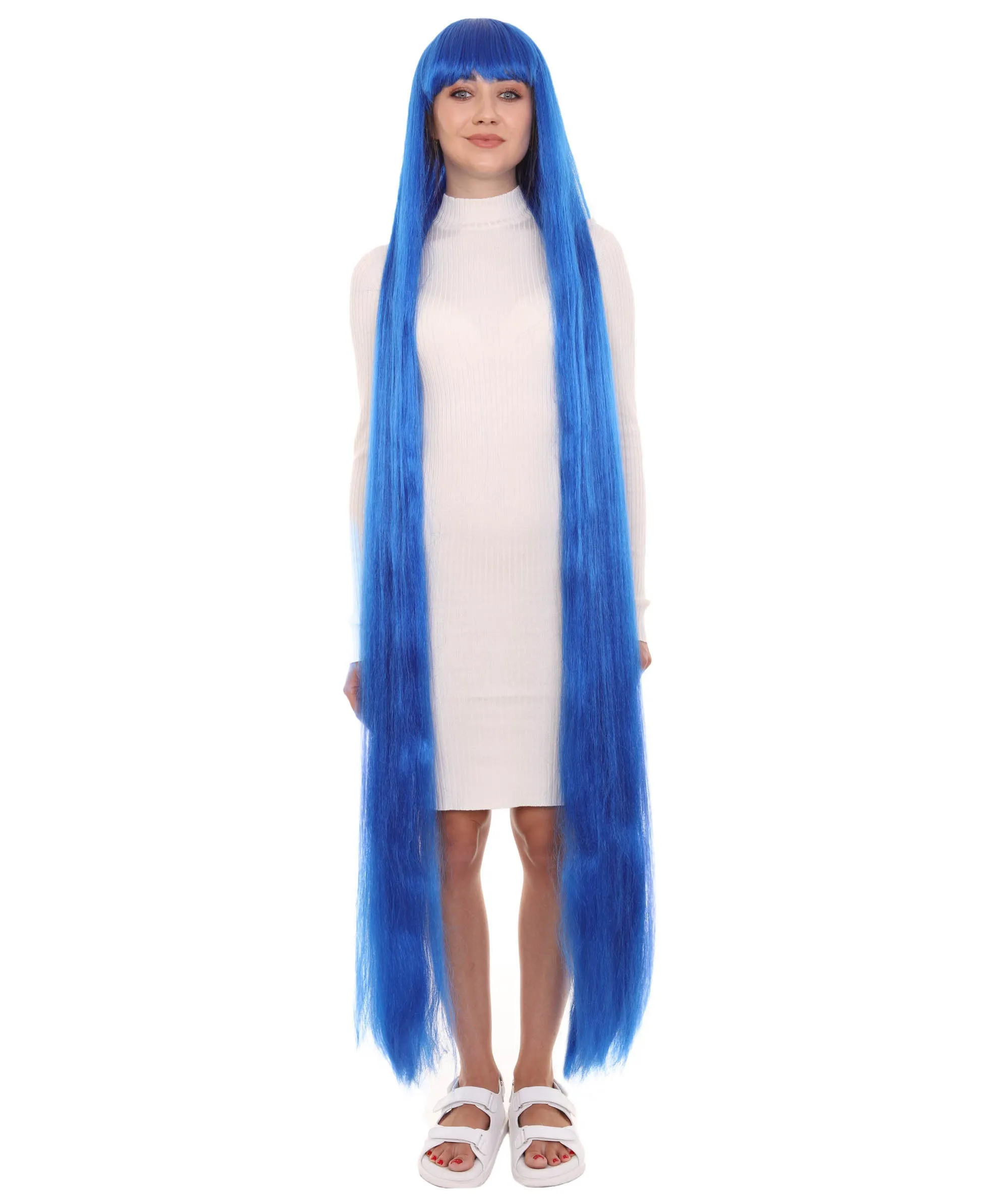 Adult Women Animated Princess Long Rainbow Wig| Multiple Color Options