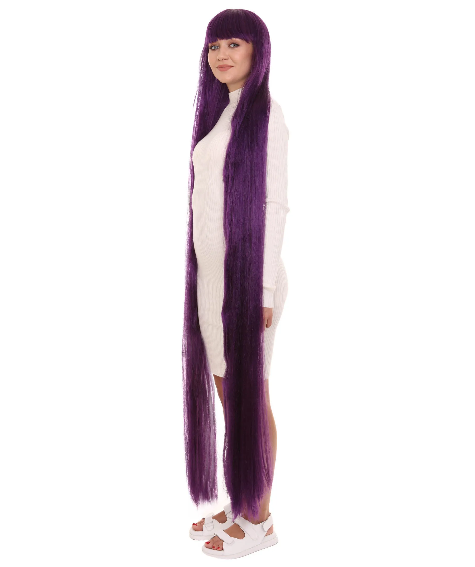 Adult Women Animated Princess Long Rainbow Wig| Multiple Color Options