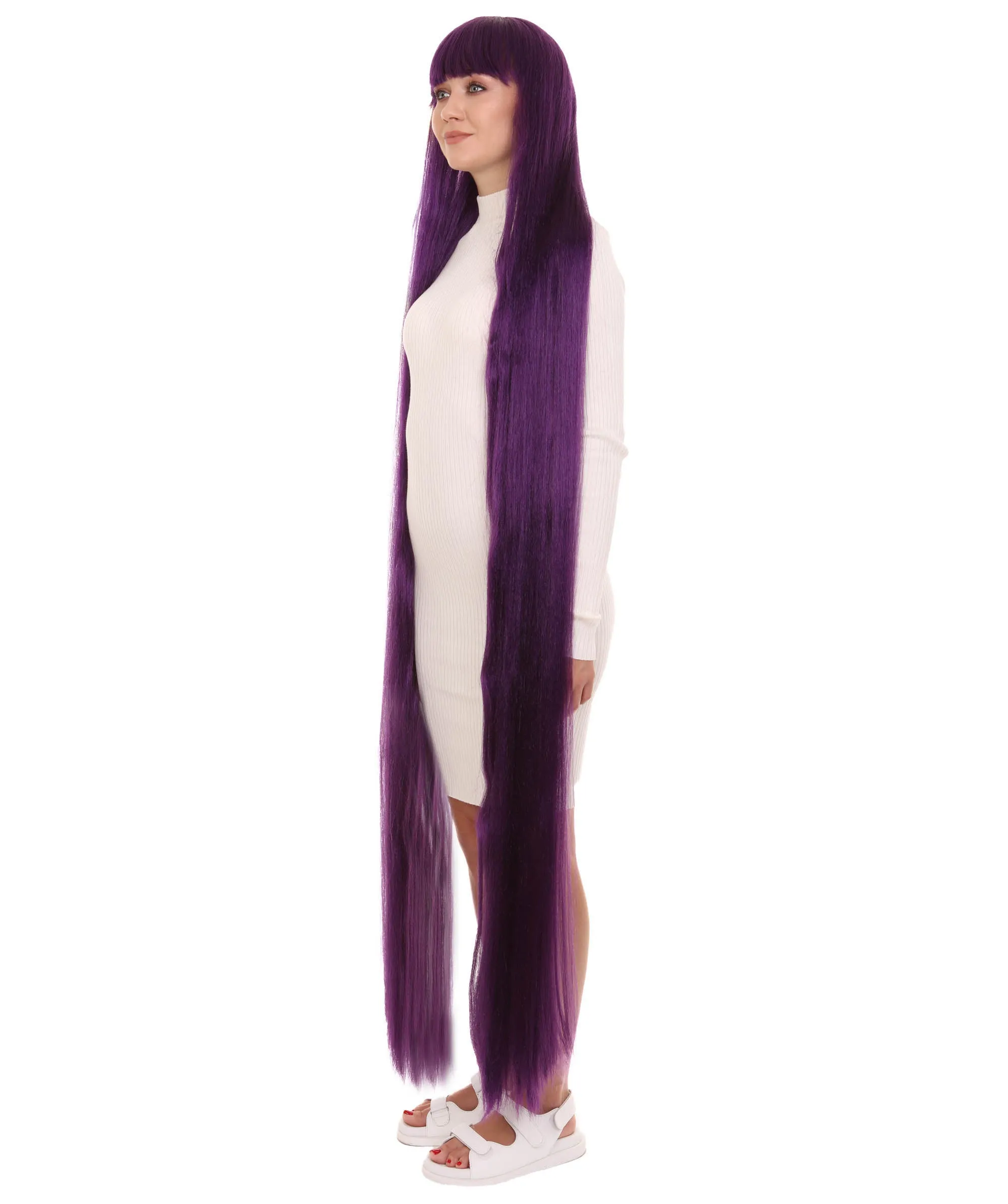 Adult Women Animated Princess Long Rainbow Wig| Multiple Color Options