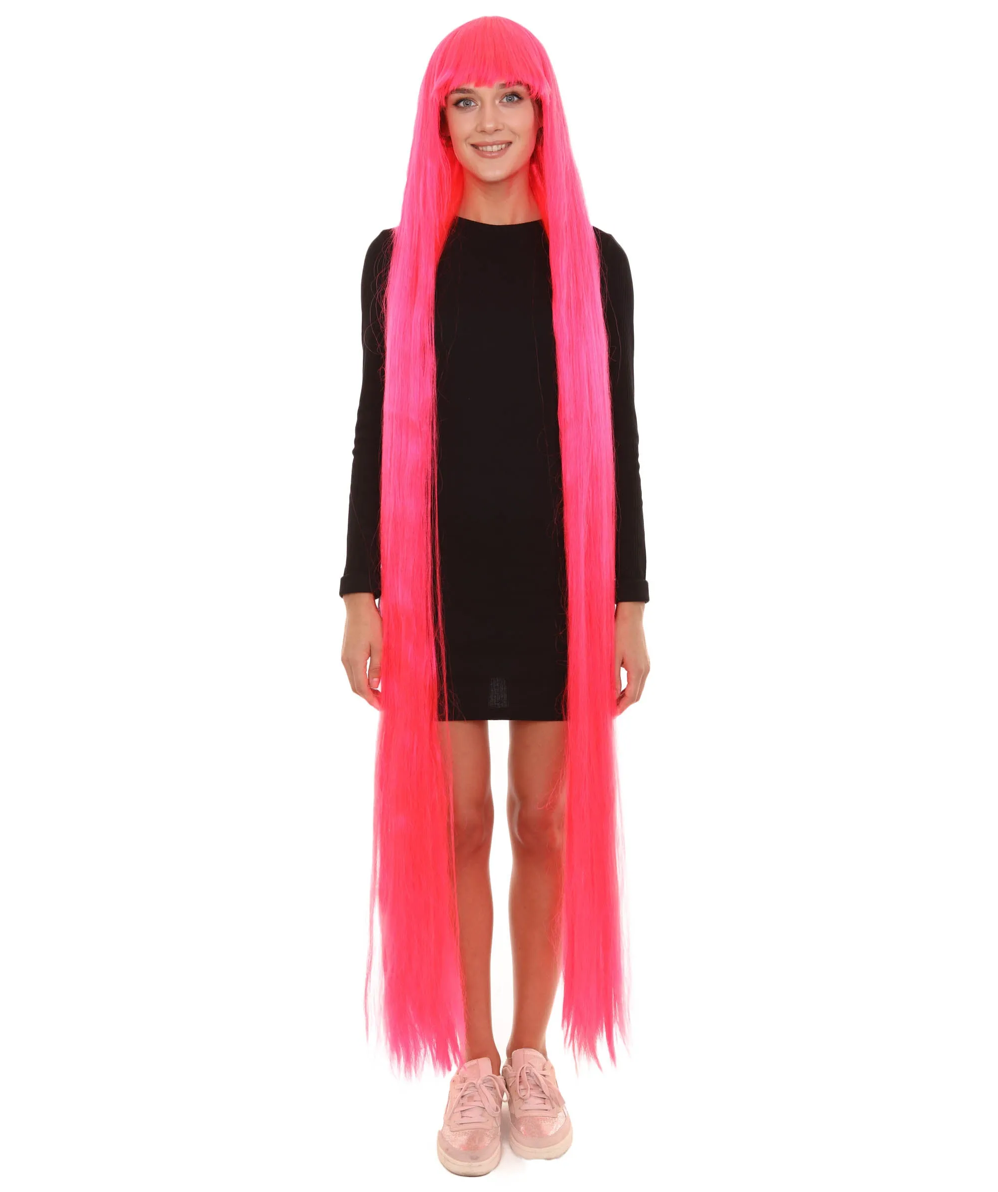 Adult Women Animated Princess Long Rainbow Wig| Multiple Color Options