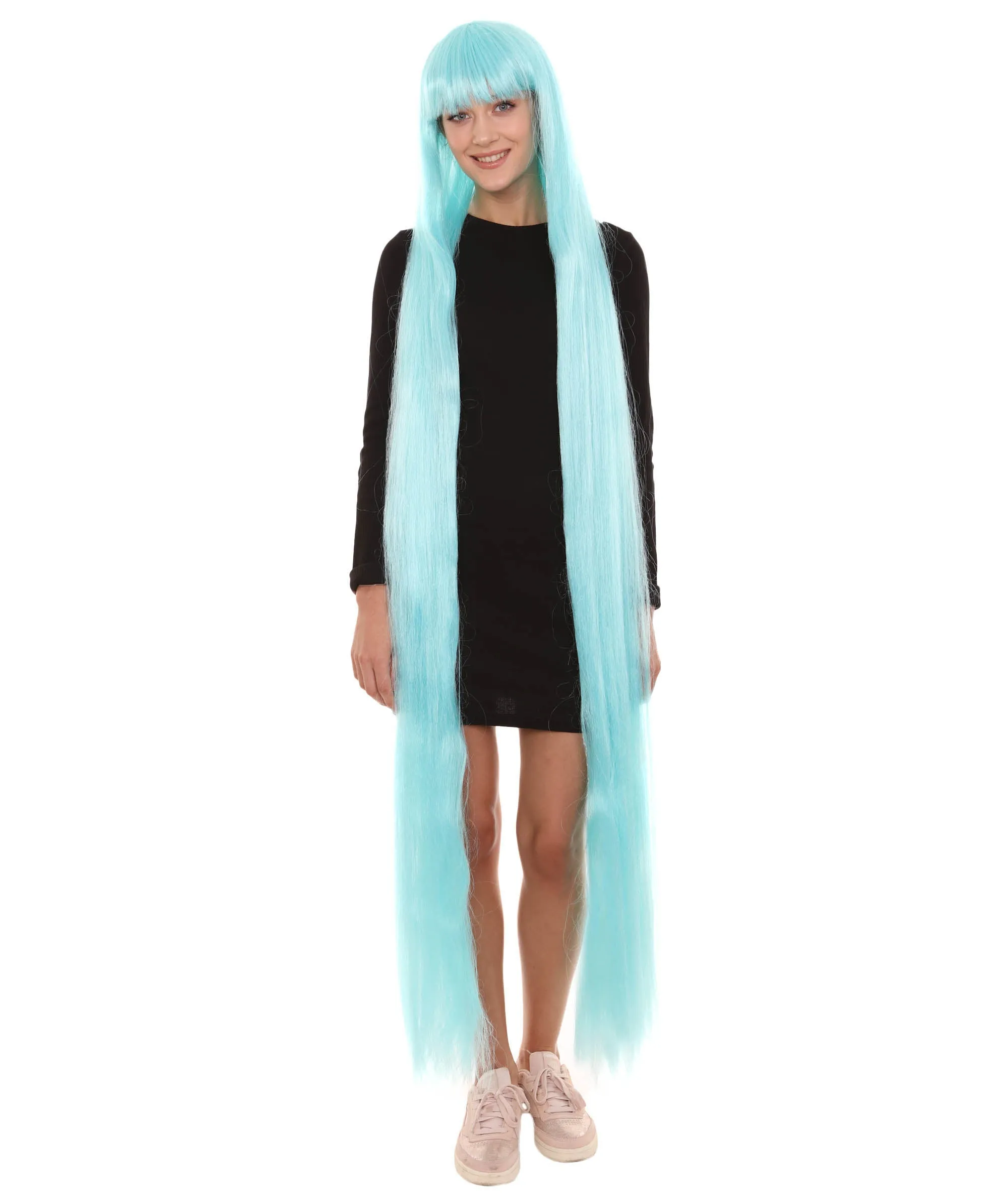 Adult Women Animated Princess Long Rainbow Wig| Multiple Color Options
