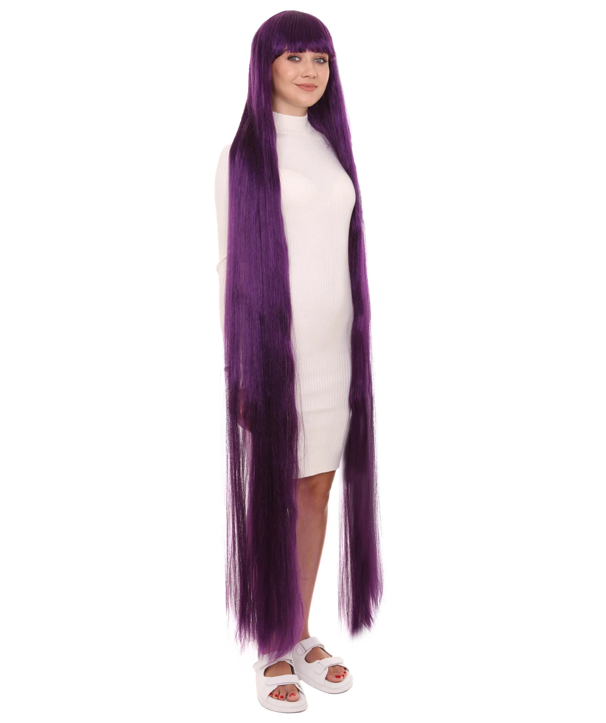 Adult Women Animated Princess Long Rainbow Wig| Multiple Color Options