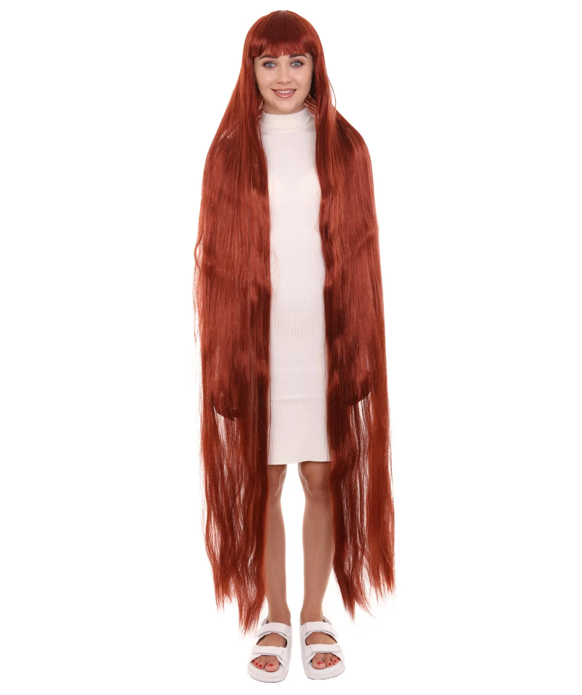 Adult Women Animated Princess Long Rainbow Wig| Multiple Color Options