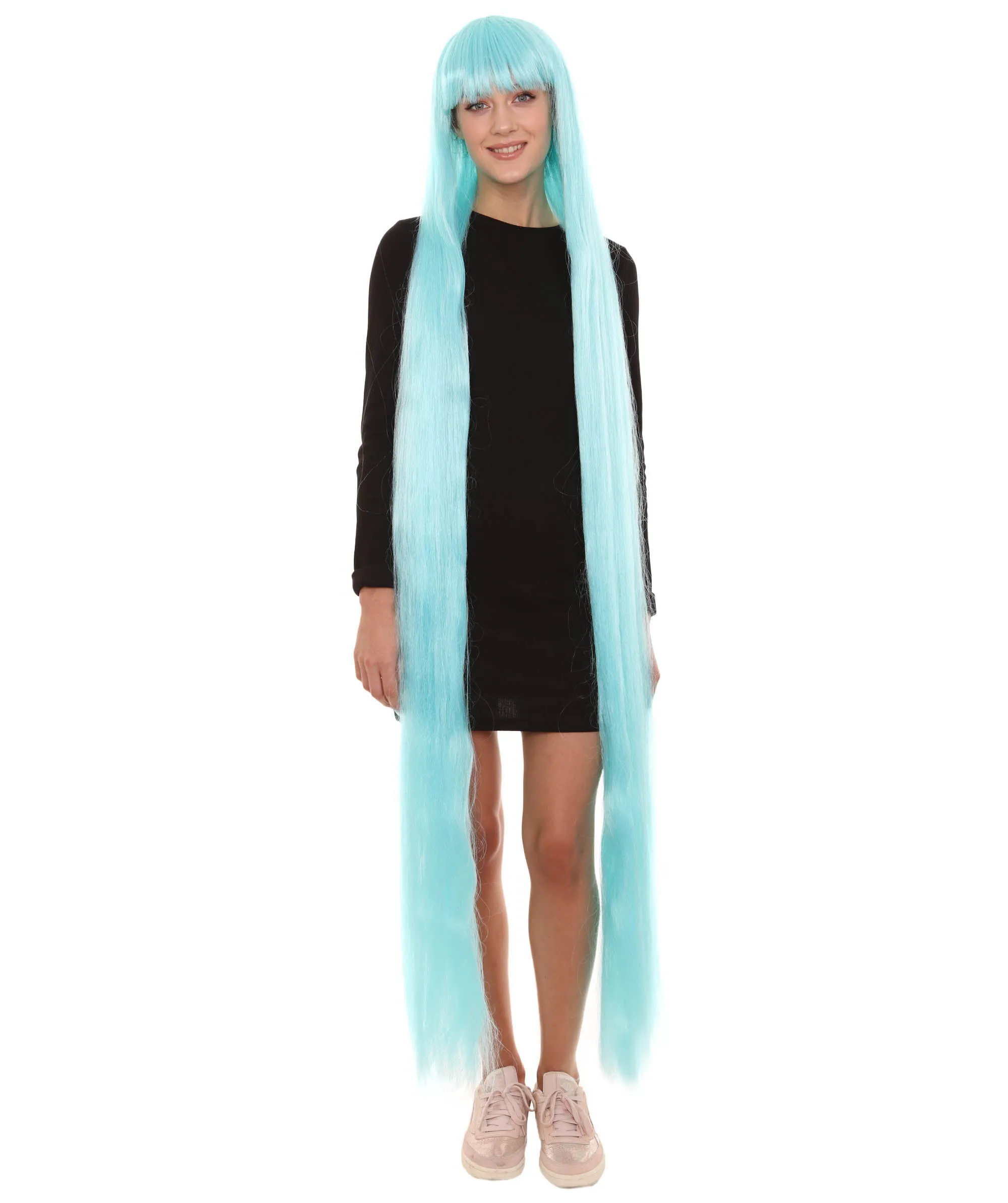 Adult Women Animated Princess Long Rainbow Wig| Multiple Color Options