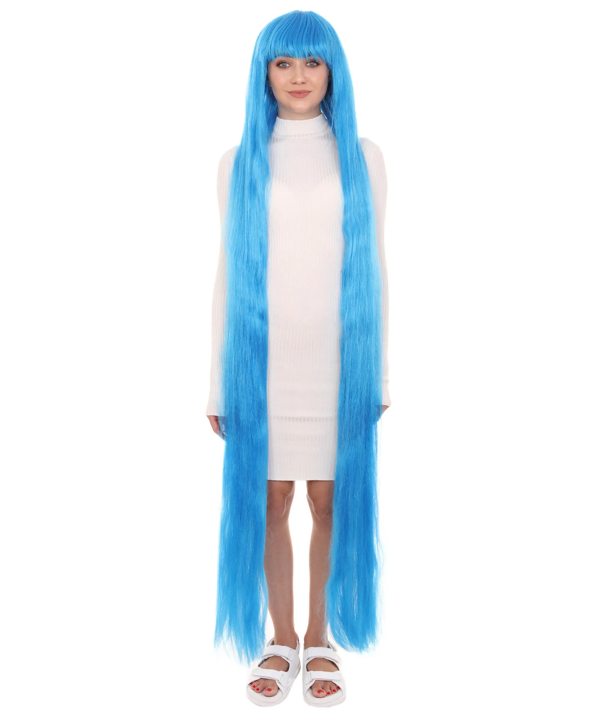 Adult Women Animated Princess Long Rainbow Wig| Multiple Color Options