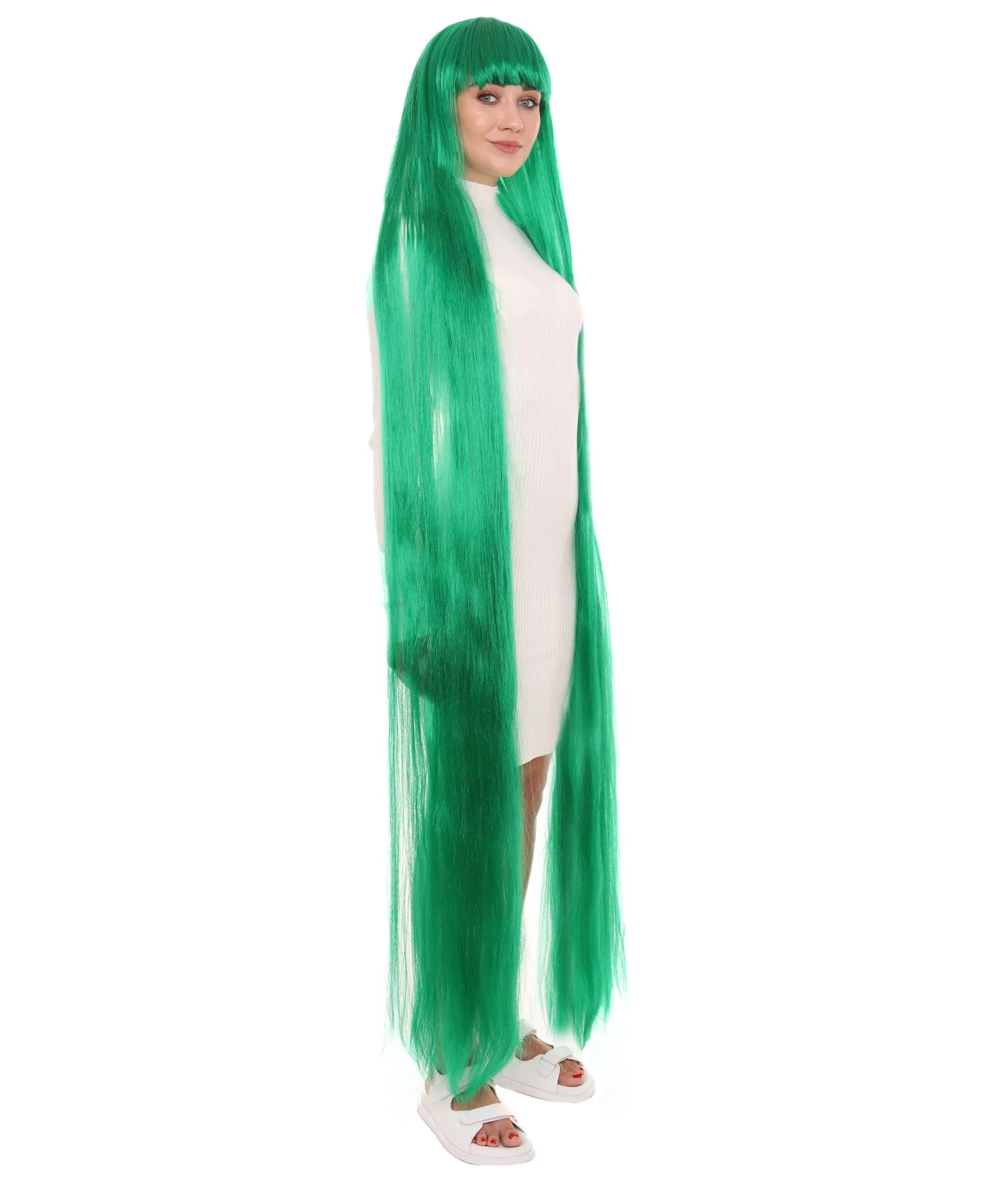 Adult Women Animated Princess Long Rainbow Wig| Multiple Color Options