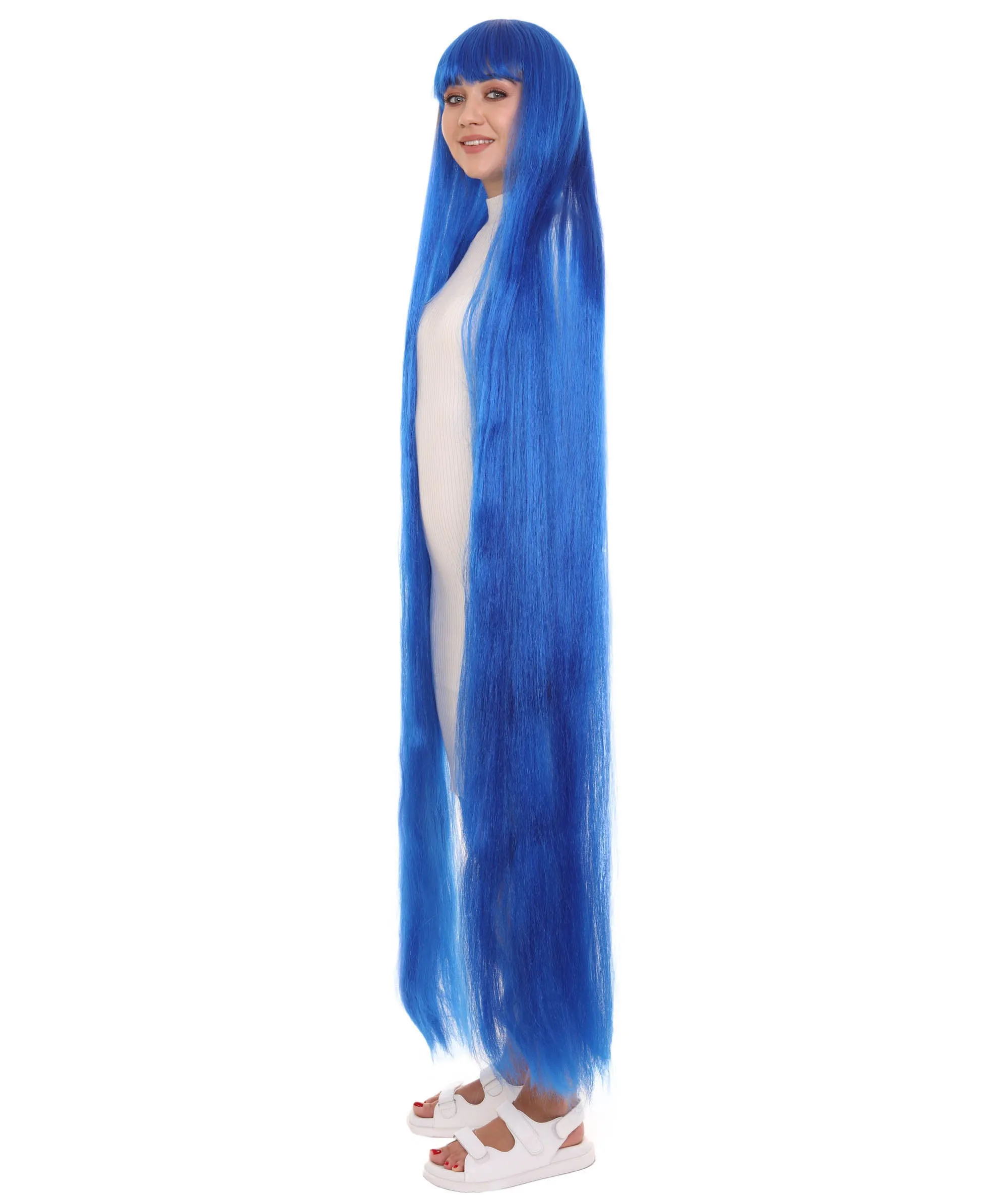Adult Women Animated Princess Long Rainbow Wig| Multiple Color Options