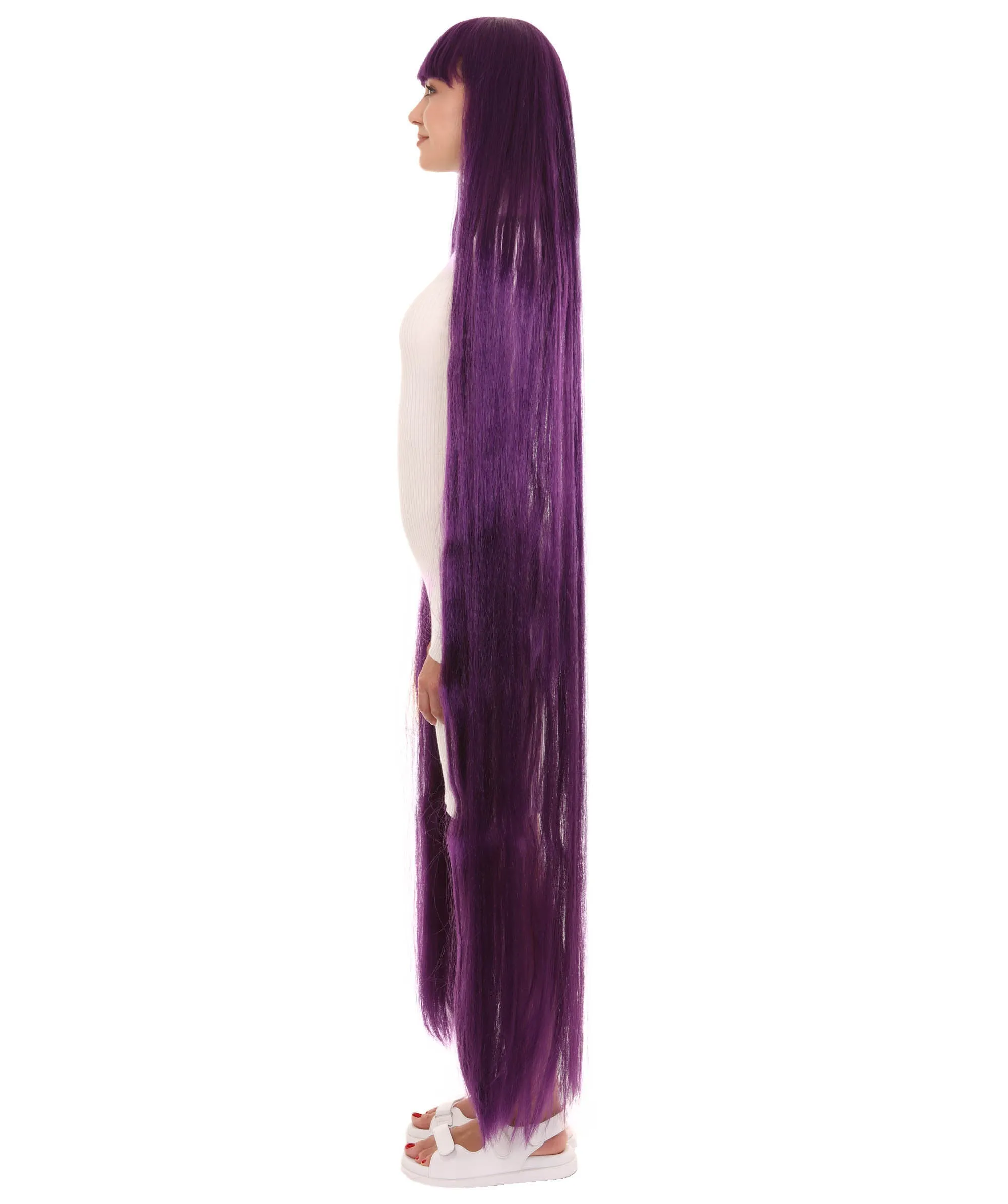 Adult Women Animated Princess Long Rainbow Wig| Multiple Color Options