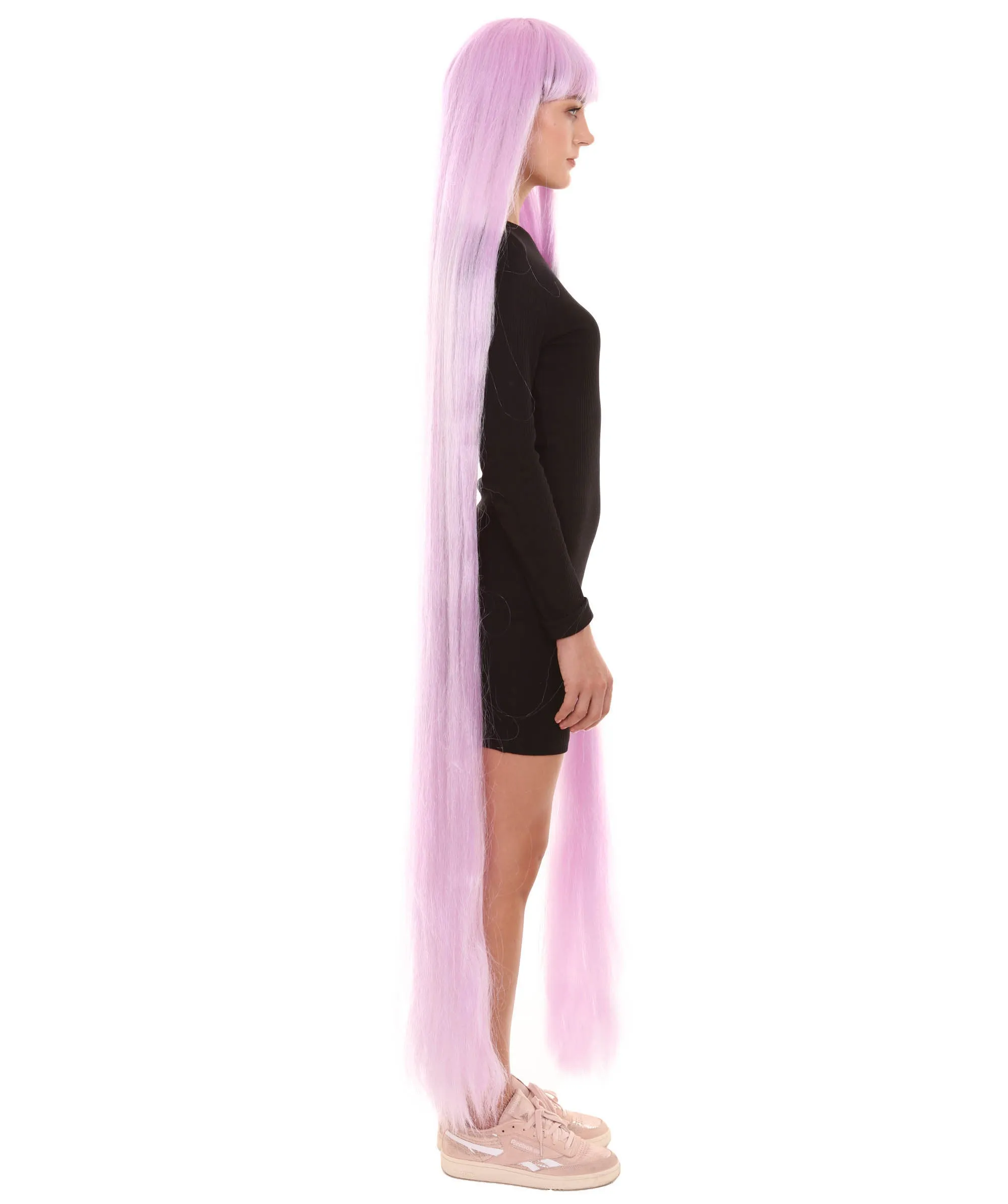 Adult Women Animated Princess Long Rainbow Wig| Multiple Color Options