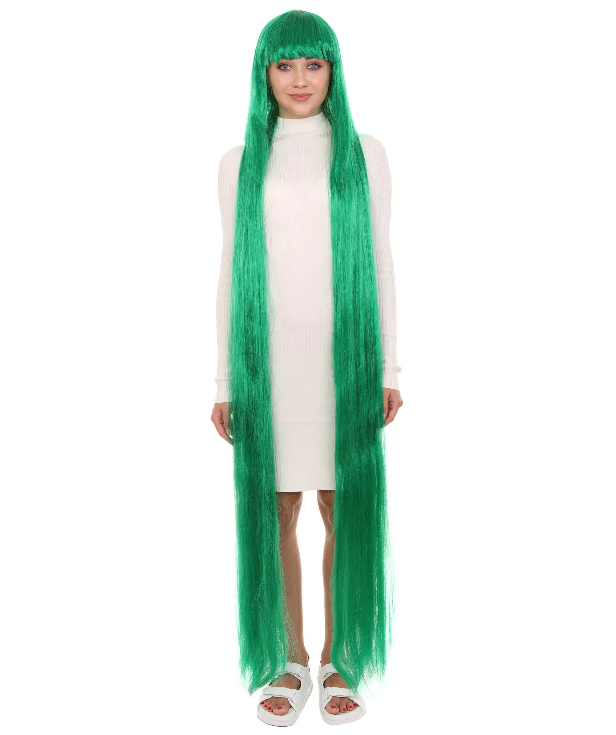 Adult Women Animated Princess Long Rainbow Wig| Multiple Color Options