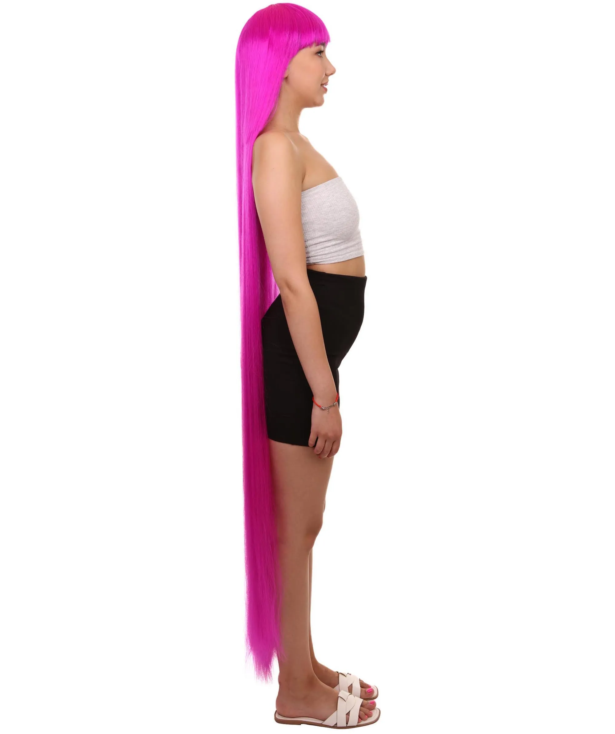 Adult Women Animated Princess Long Rainbow Wig| Multiple Color Options