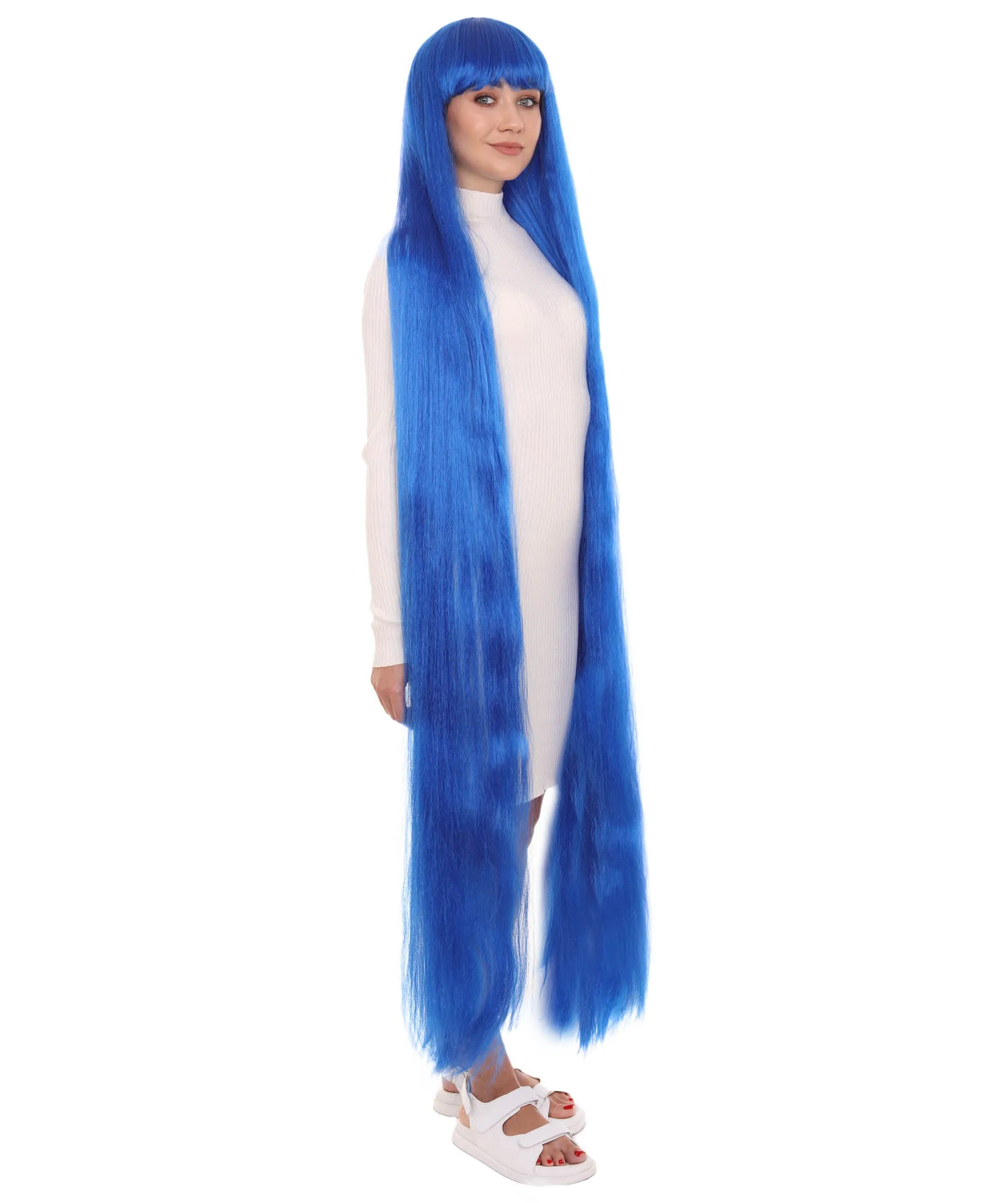 Adult Women Animated Princess Long Rainbow Wig| Multiple Color Options