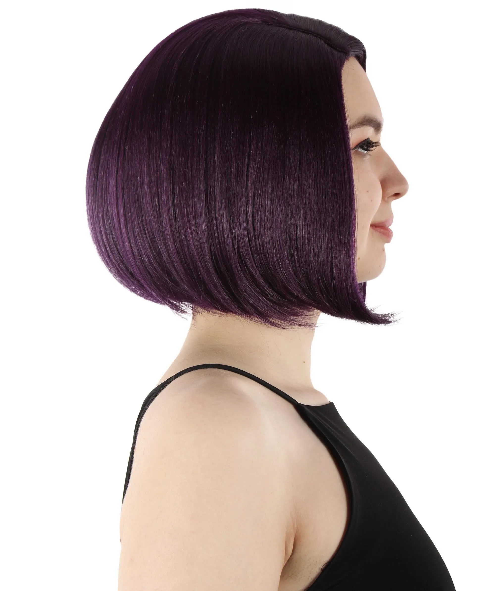 Adult Women"s Halloween Cosplay Shoulder Length Flapper Costume Wig, Multiple Color Options | HPO