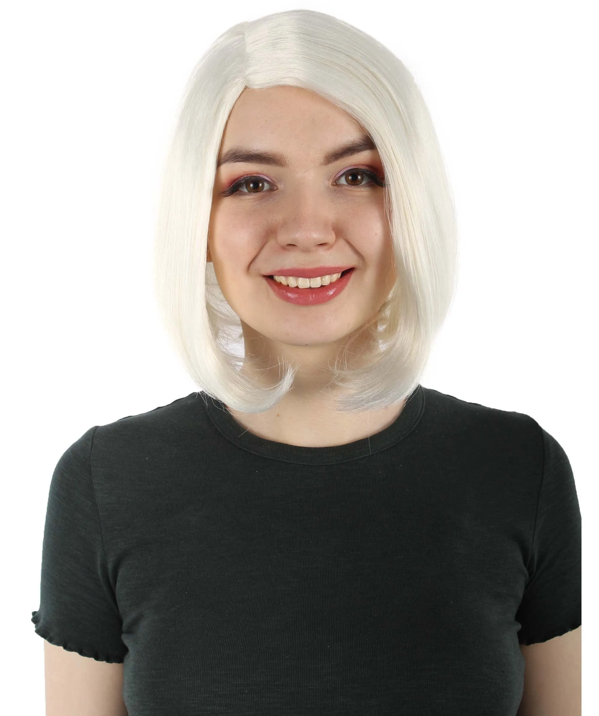 Adult Women"s Halloween Cosplay Shoulder Length Flapper Costume Wig, Multiple Color Options | HPO