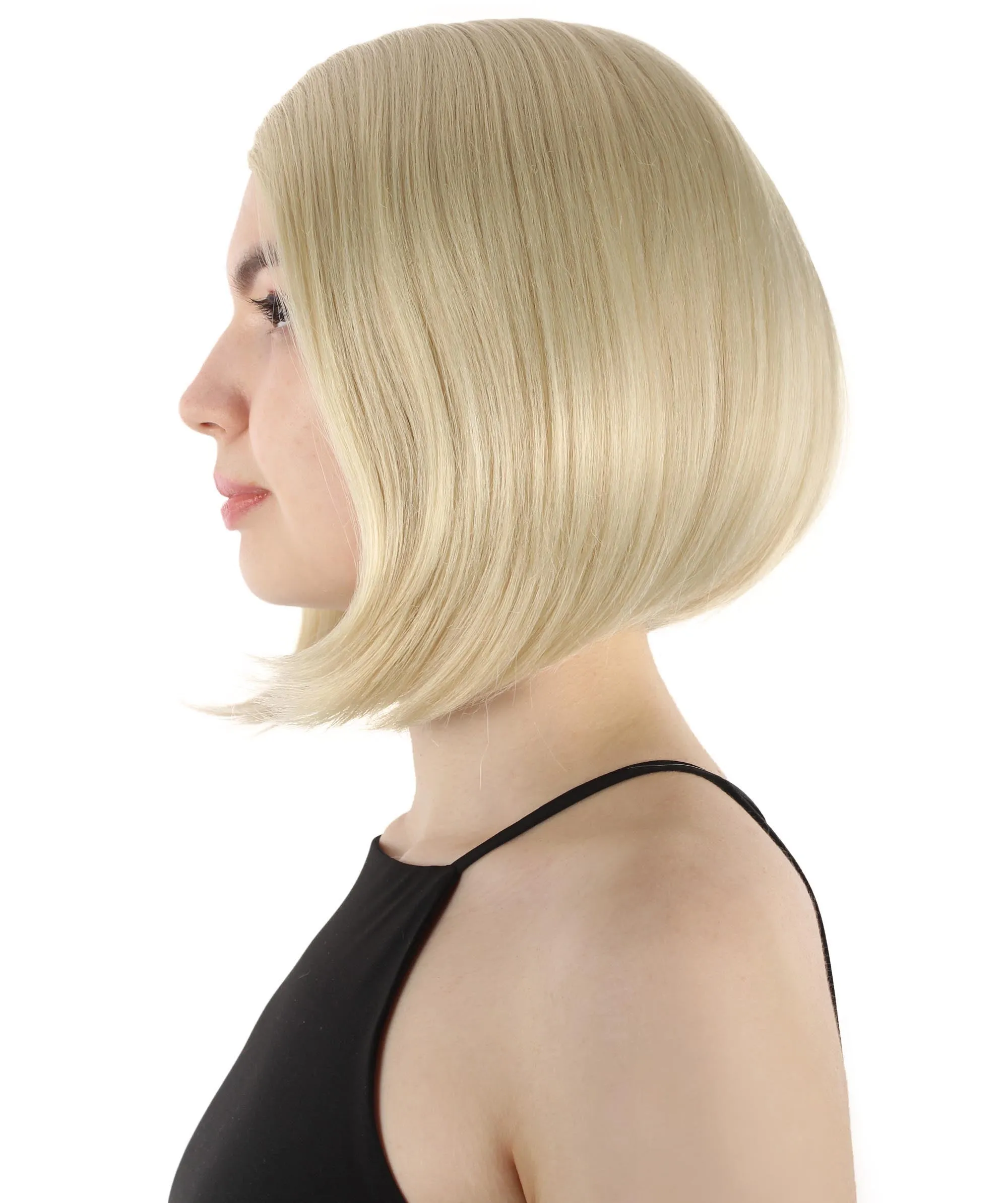 Adult Women"s Halloween Cosplay Shoulder Length Flapper Costume Wig, Multiple Color Options | HPO