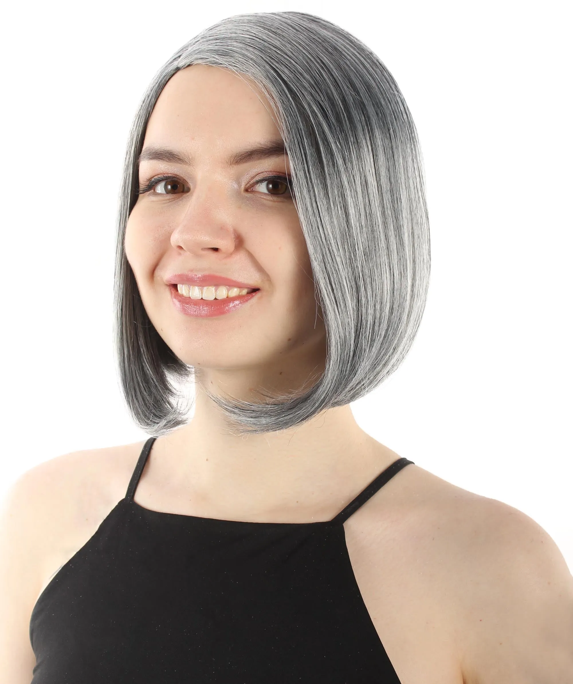 Adult Women"s Halloween Cosplay Shoulder Length Flapper Costume Wig, Multiple Color Options | HPO