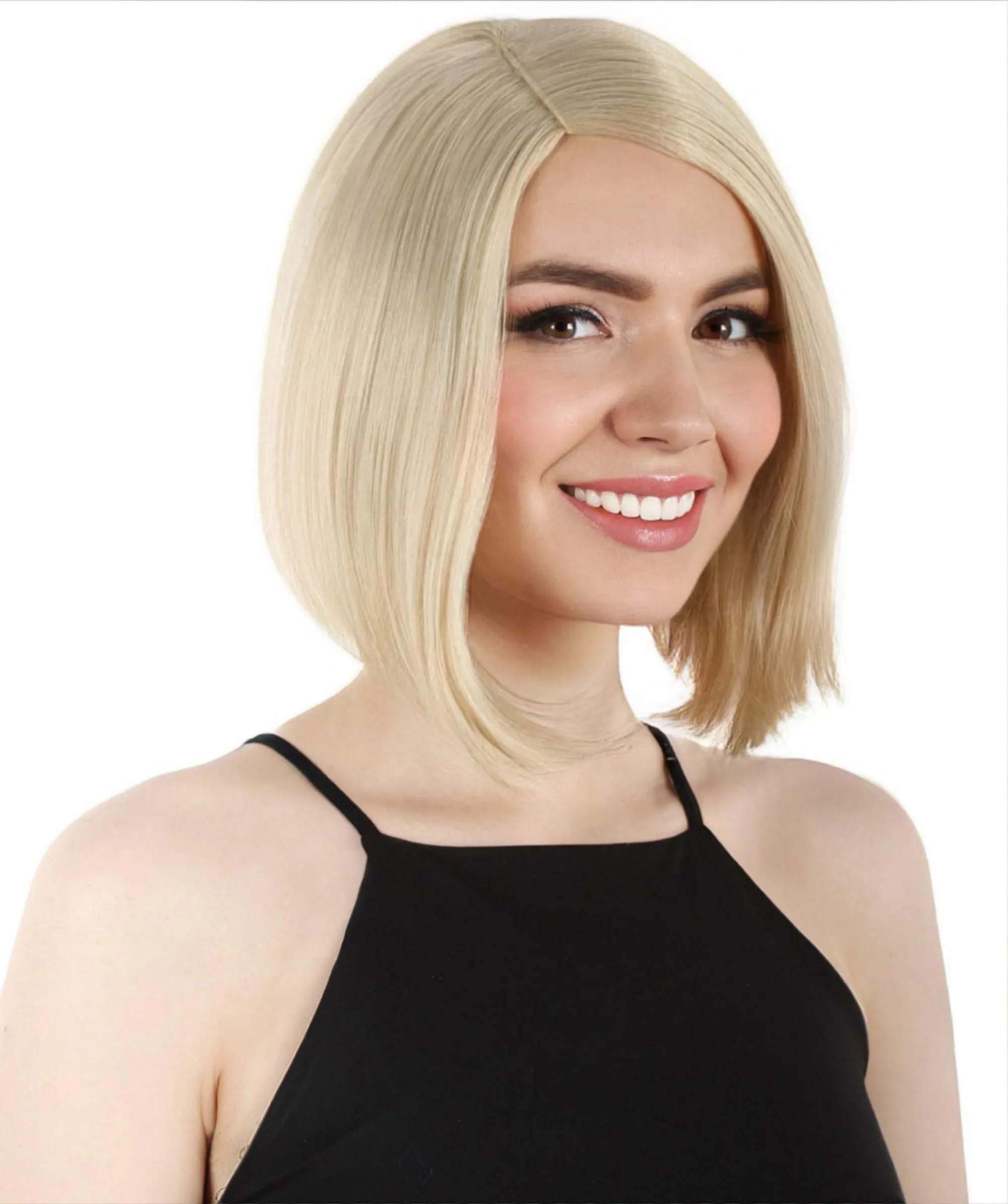 Adult Women"s Halloween Cosplay Shoulder Length Flapper Costume Wig, Multiple Color Options | HPO