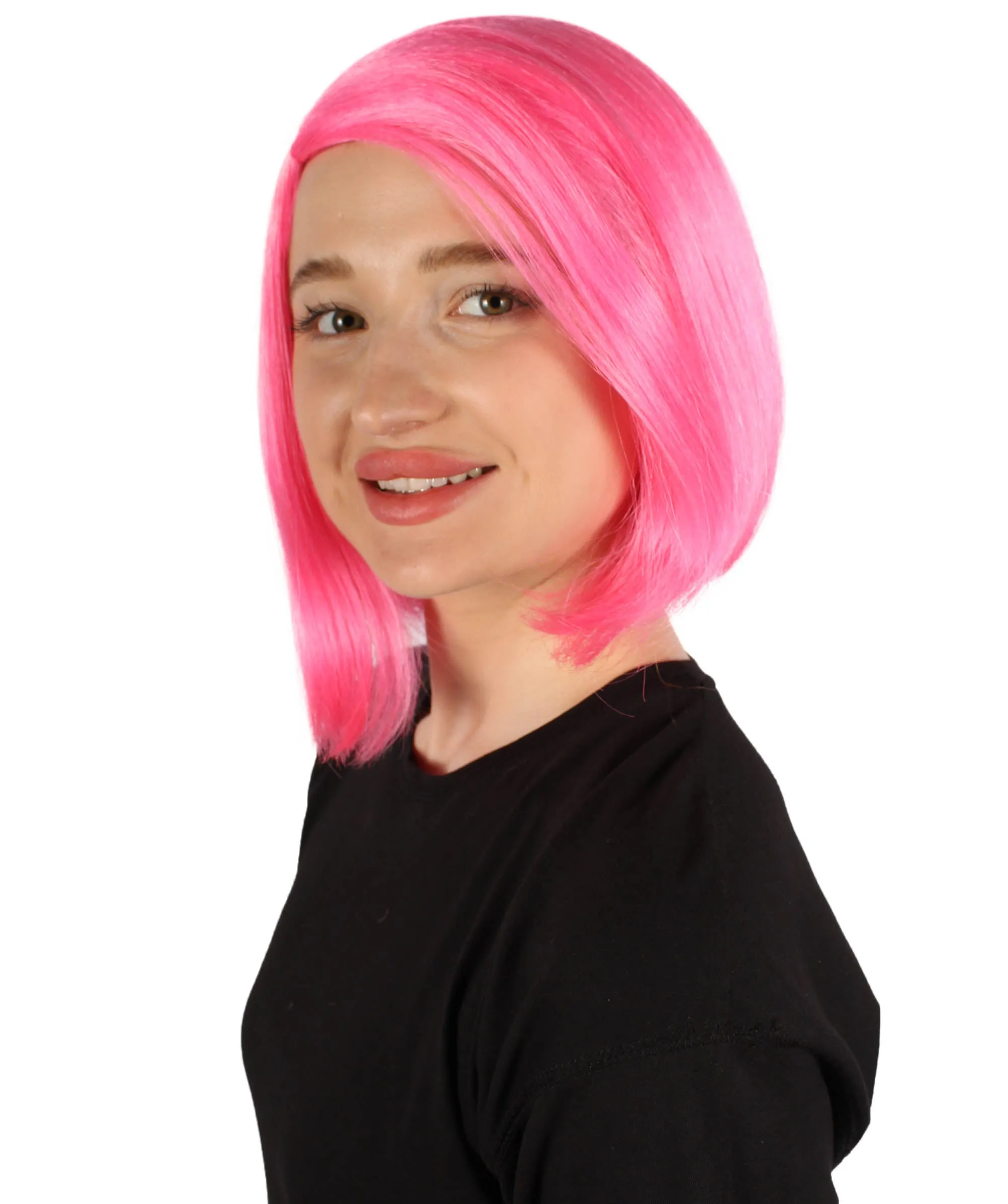 Adult Women"s Halloween Cosplay Shoulder Length Flapper Costume Wig, Multiple Color Options | HPO