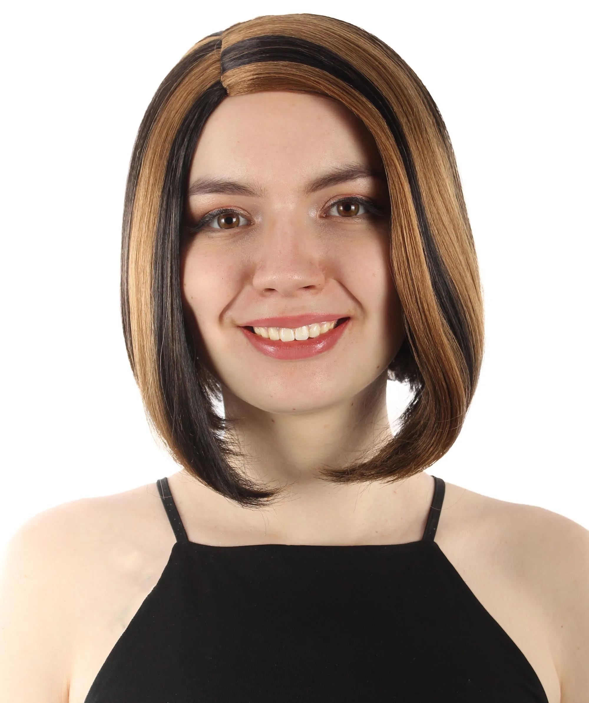 Adult Women"s Halloween Cosplay Shoulder Length Flapper Costume Wig, Multiple Color Options | HPO