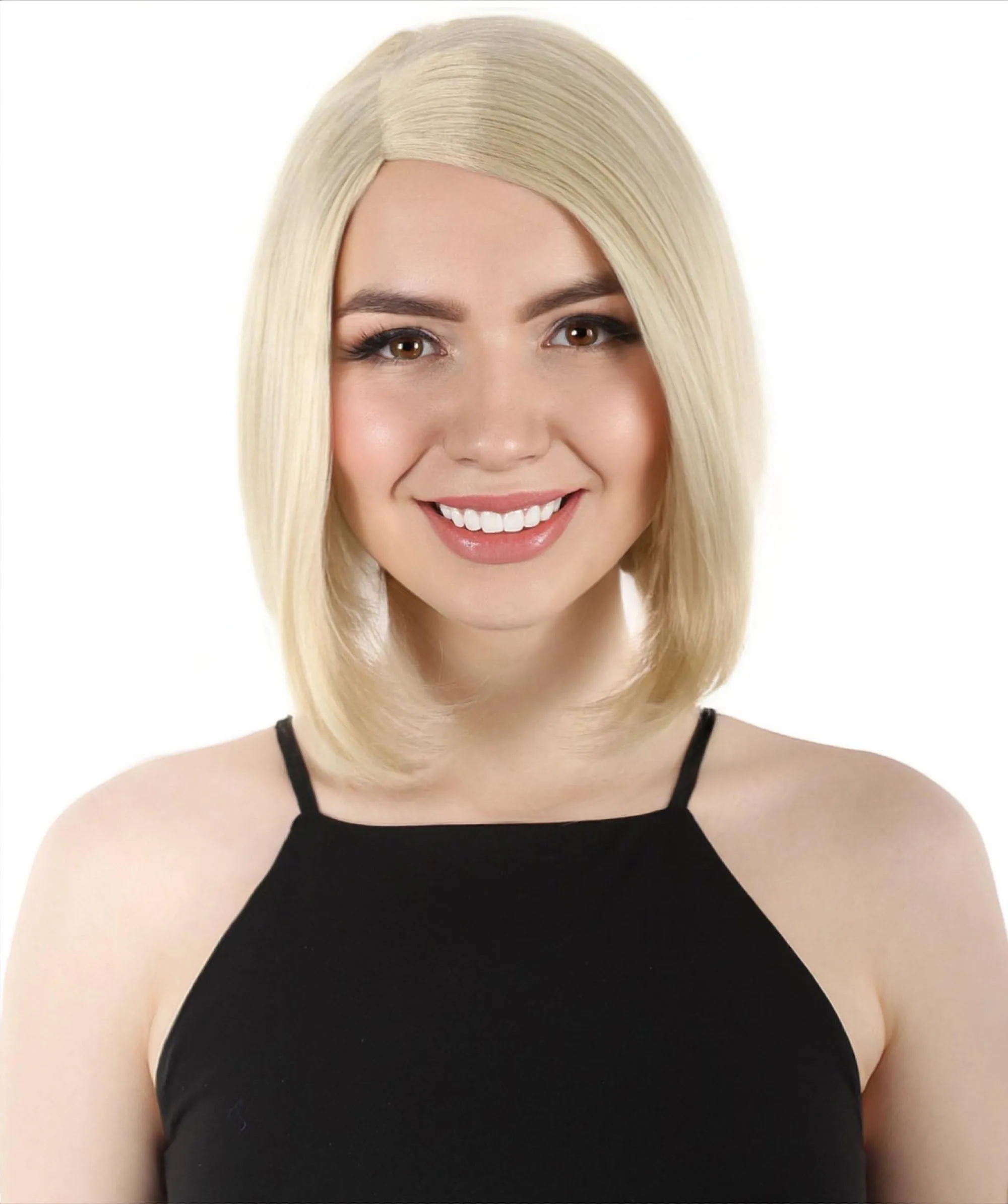 Adult Women"s Halloween Cosplay Shoulder Length Flapper Costume Wig, Multiple Color Options | HPO