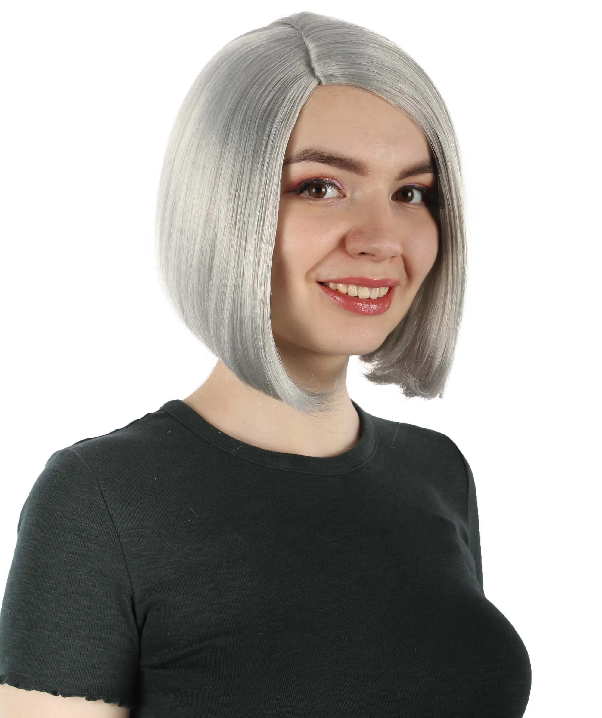Adult Women"s Halloween Cosplay Shoulder Length Flapper Costume Wig, Multiple Color Options | HPO