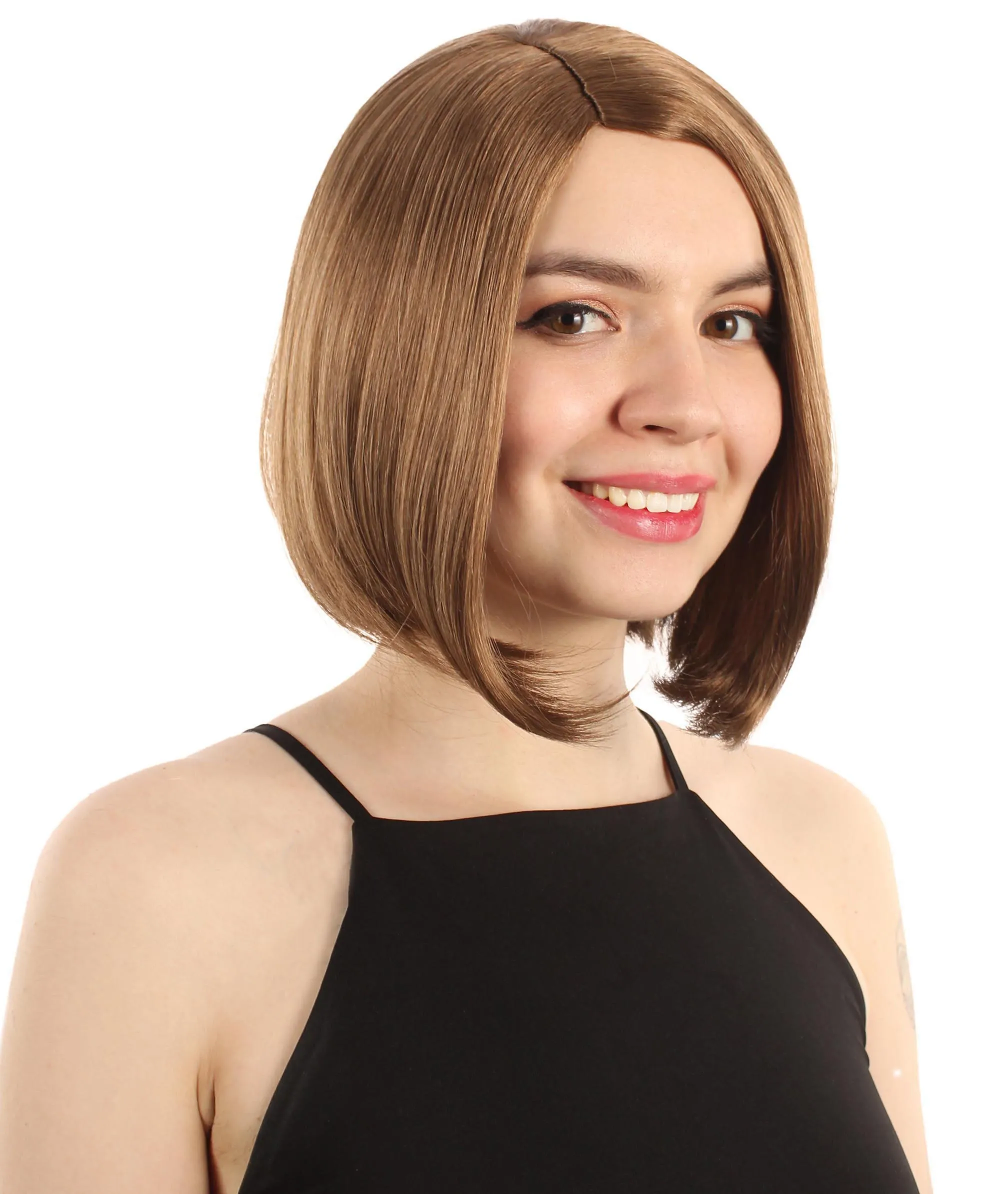 Adult Women"s Halloween Cosplay Shoulder Length Flapper Costume Wig, Multiple Color Options | HPO