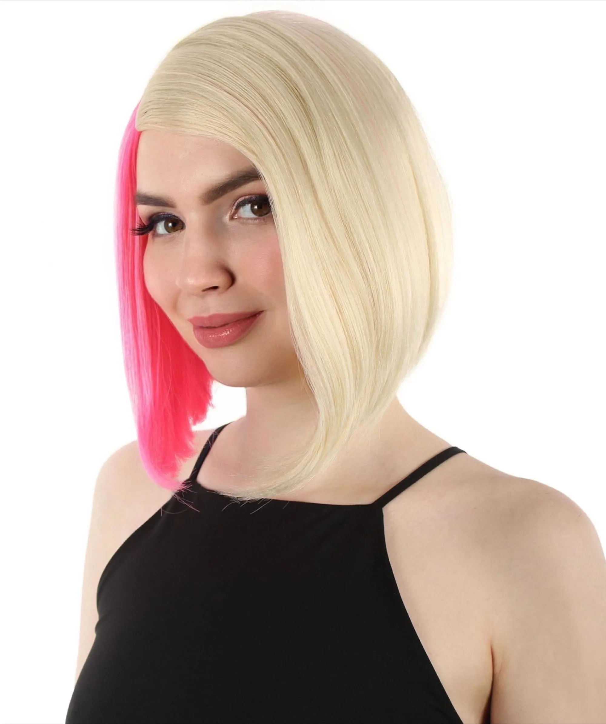 Adult Women"s Halloween Cosplay Shoulder Length Flapper Costume Wig, Multiple Color Options | HPO