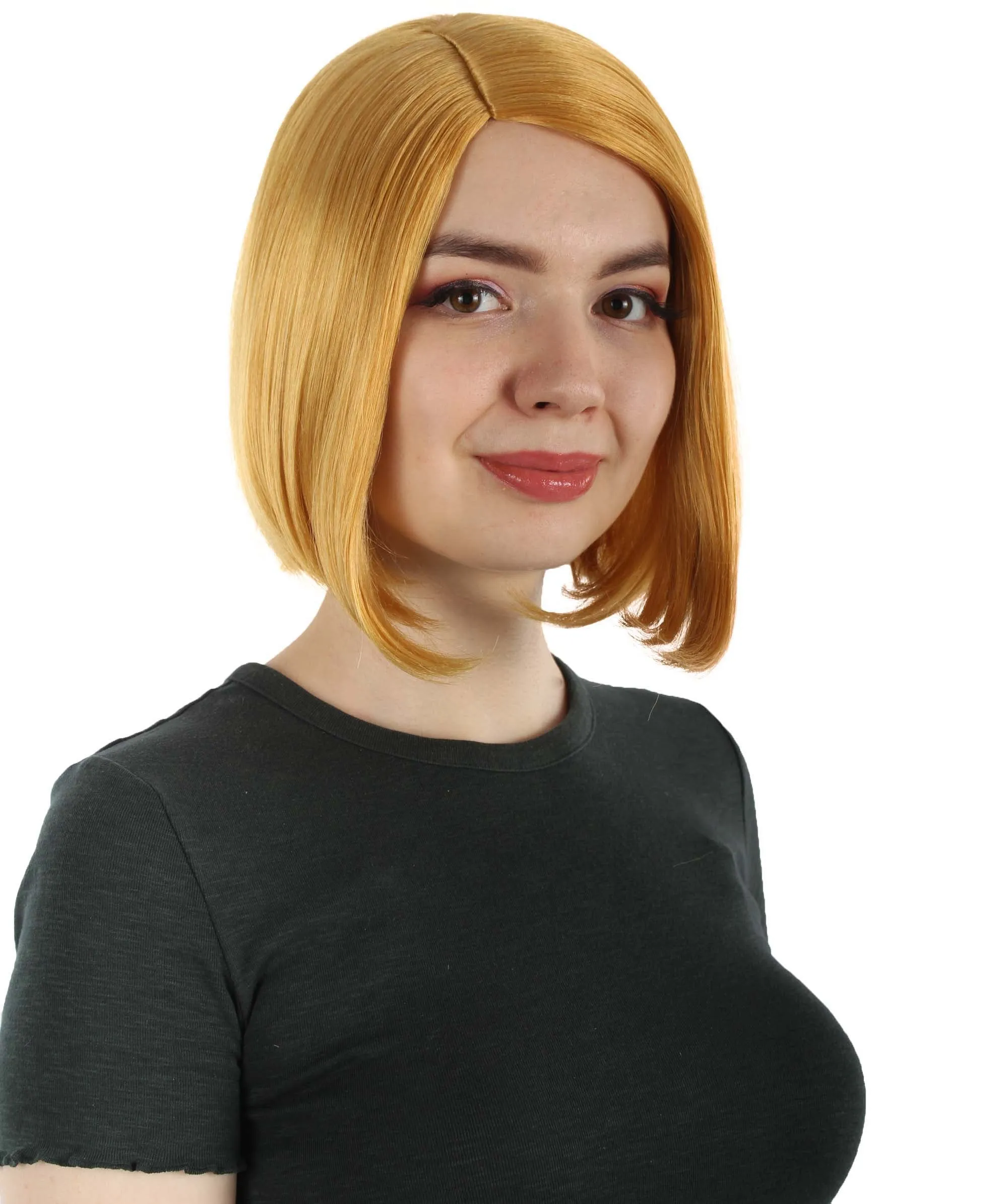 Adult Women"s Halloween Cosplay Shoulder Length Flapper Costume Wig, Multiple Color Options | HPO