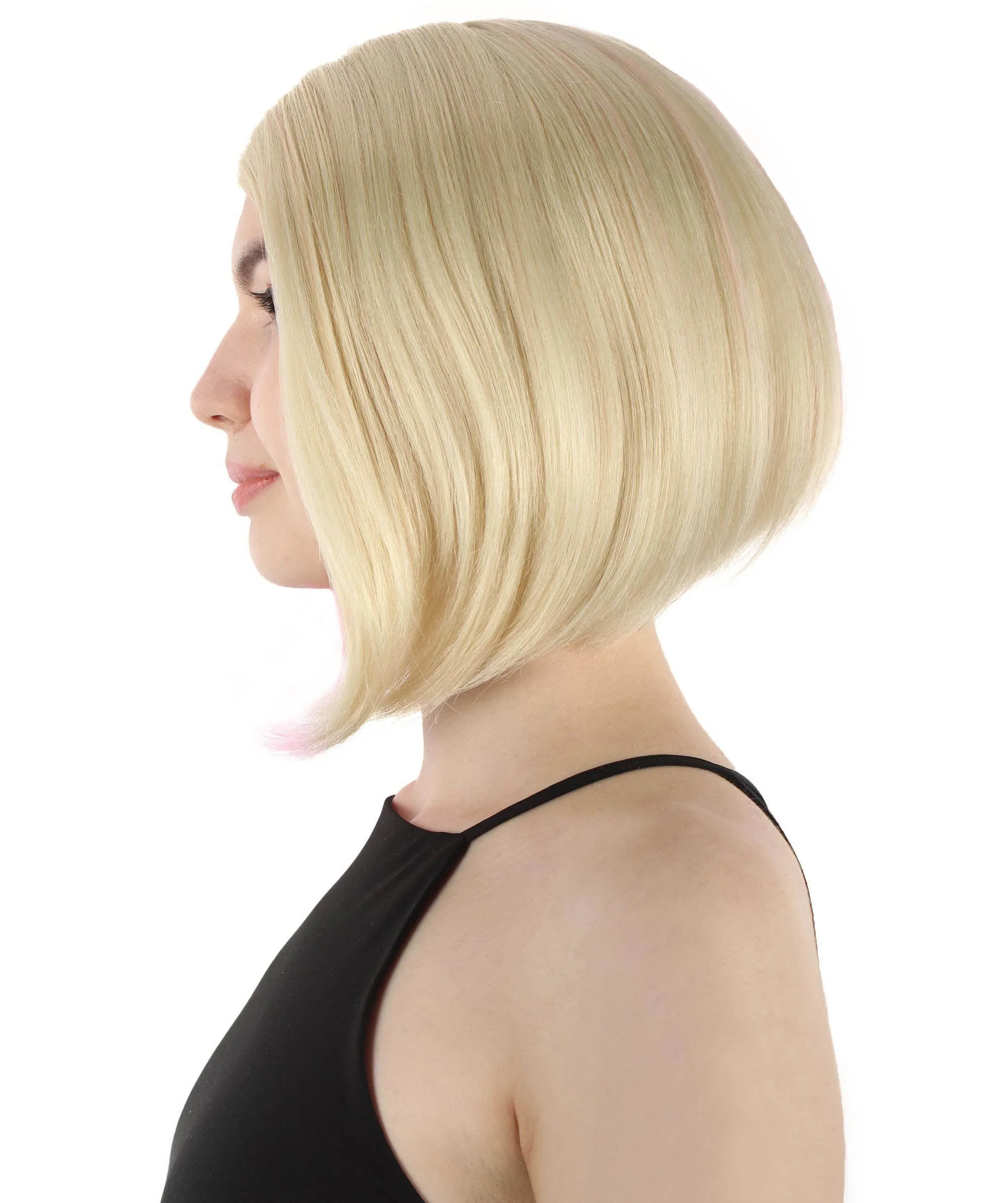 Adult Women"s Halloween Cosplay Shoulder Length Flapper Costume Wig, Multiple Color Options | HPO