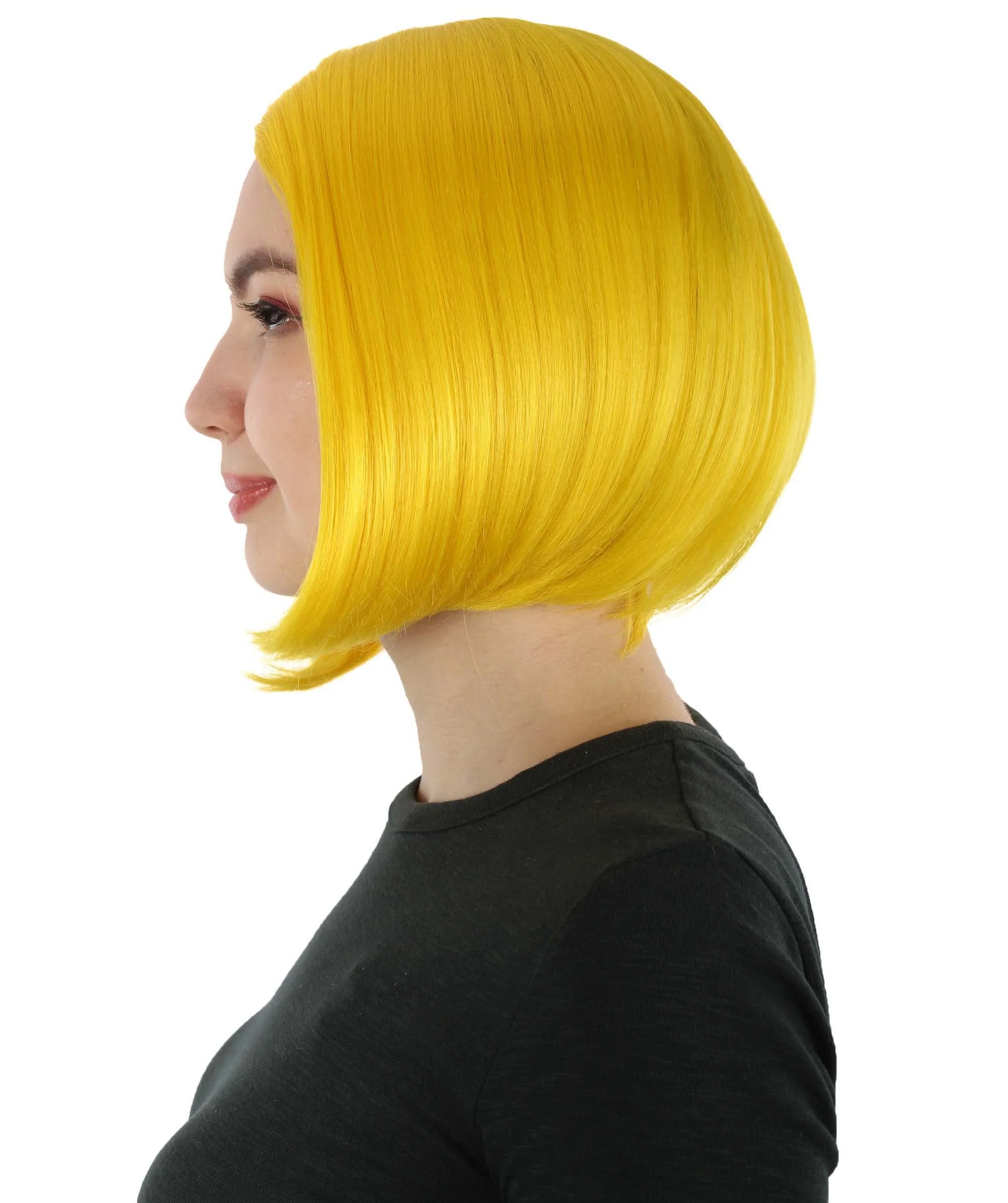 Adult Women"s Halloween Cosplay Shoulder Length Flapper Costume Wig, Multiple Color Options | HPO