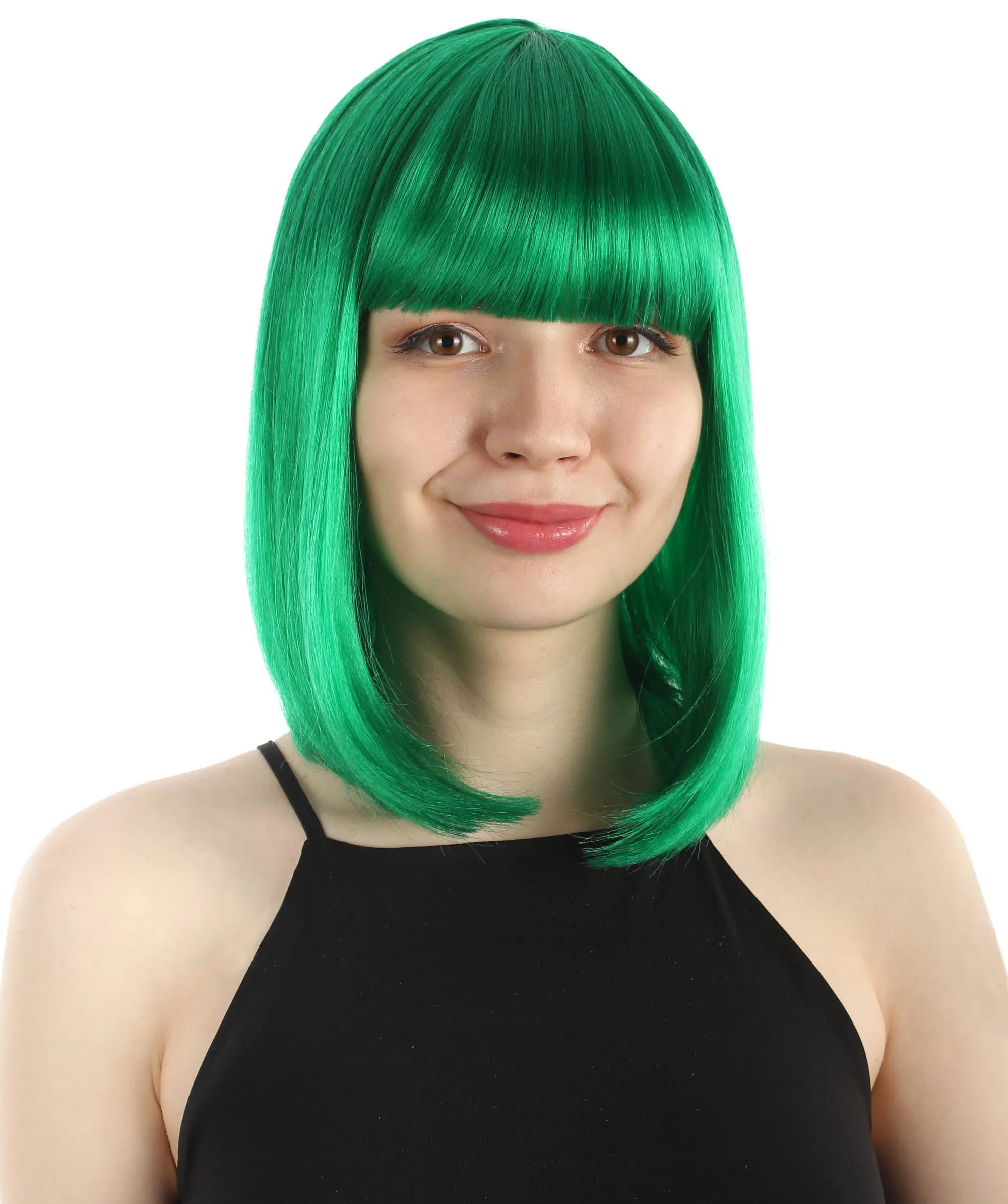 Adult Women"s Halloween Cosplay Shoulder Length Flapper Costume Wig, Multiple Color Options | HPO