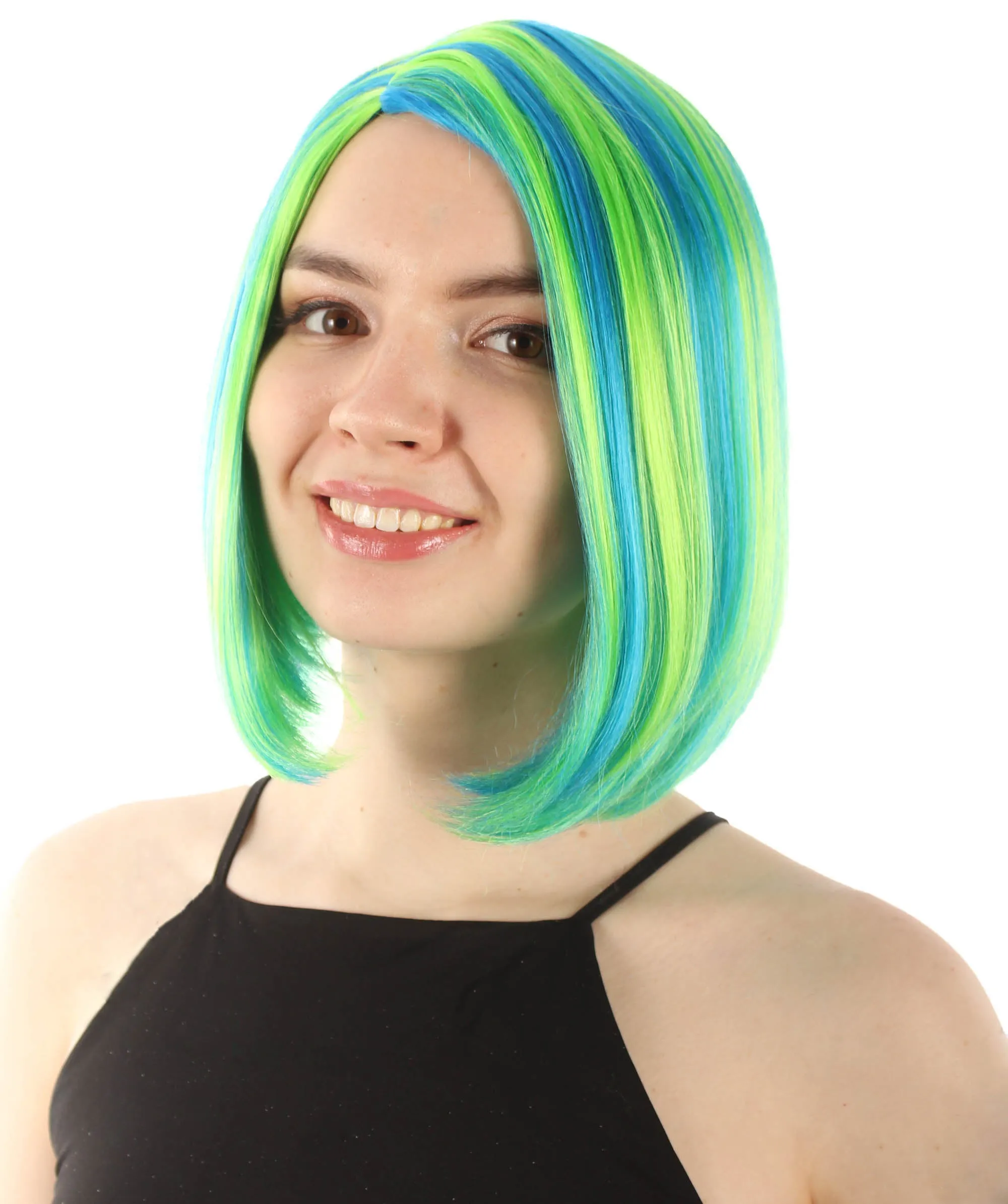 Adult Women"s Halloween Cosplay Shoulder Length Flapper Costume Wig, Multiple Color Options | HPO