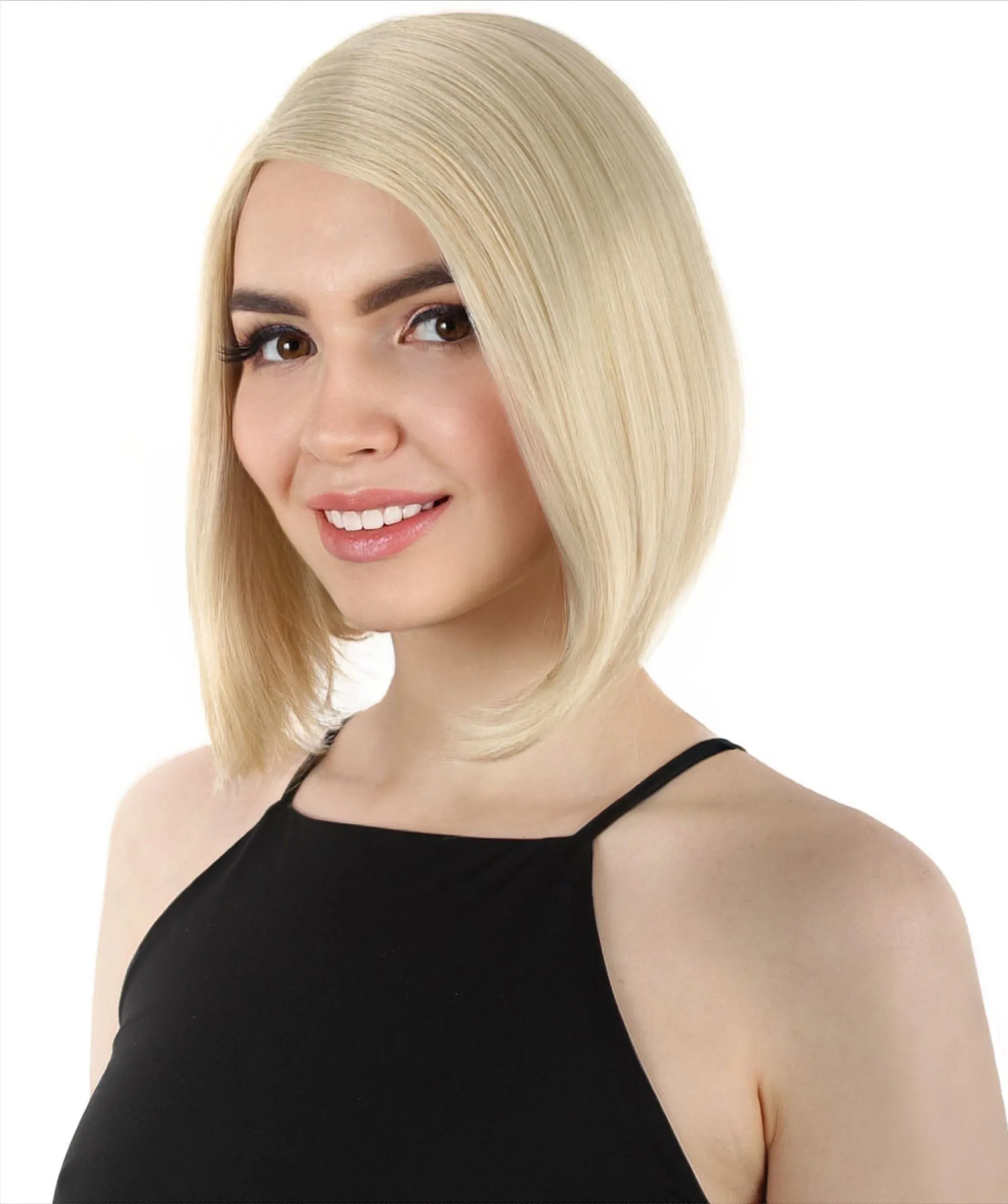Adult Women"s Halloween Cosplay Shoulder Length Flapper Costume Wig, Multiple Color Options | HPO