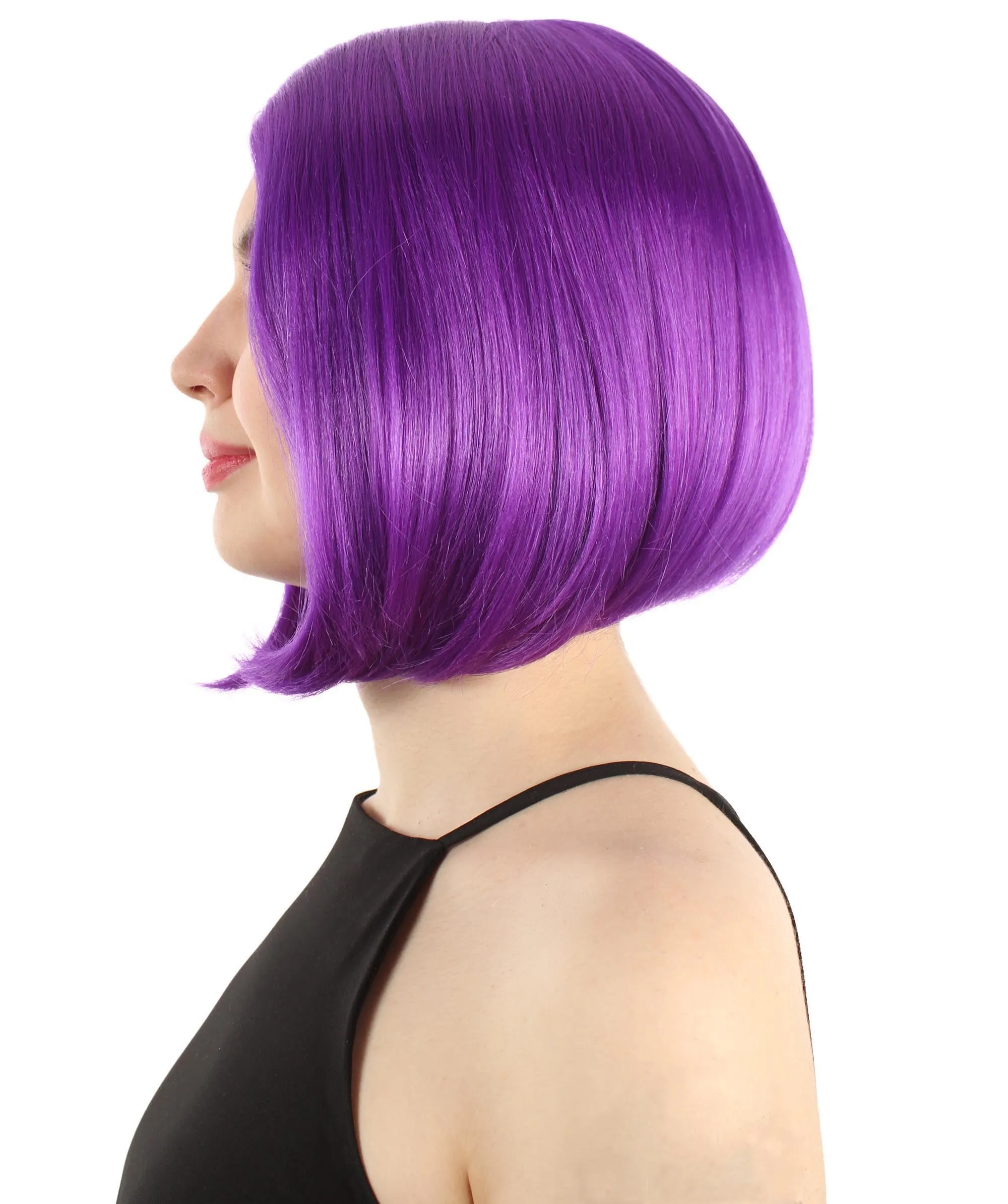 Adult Women"s Halloween Cosplay Shoulder Length Flapper Costume Wig, Multiple Color Options | HPO