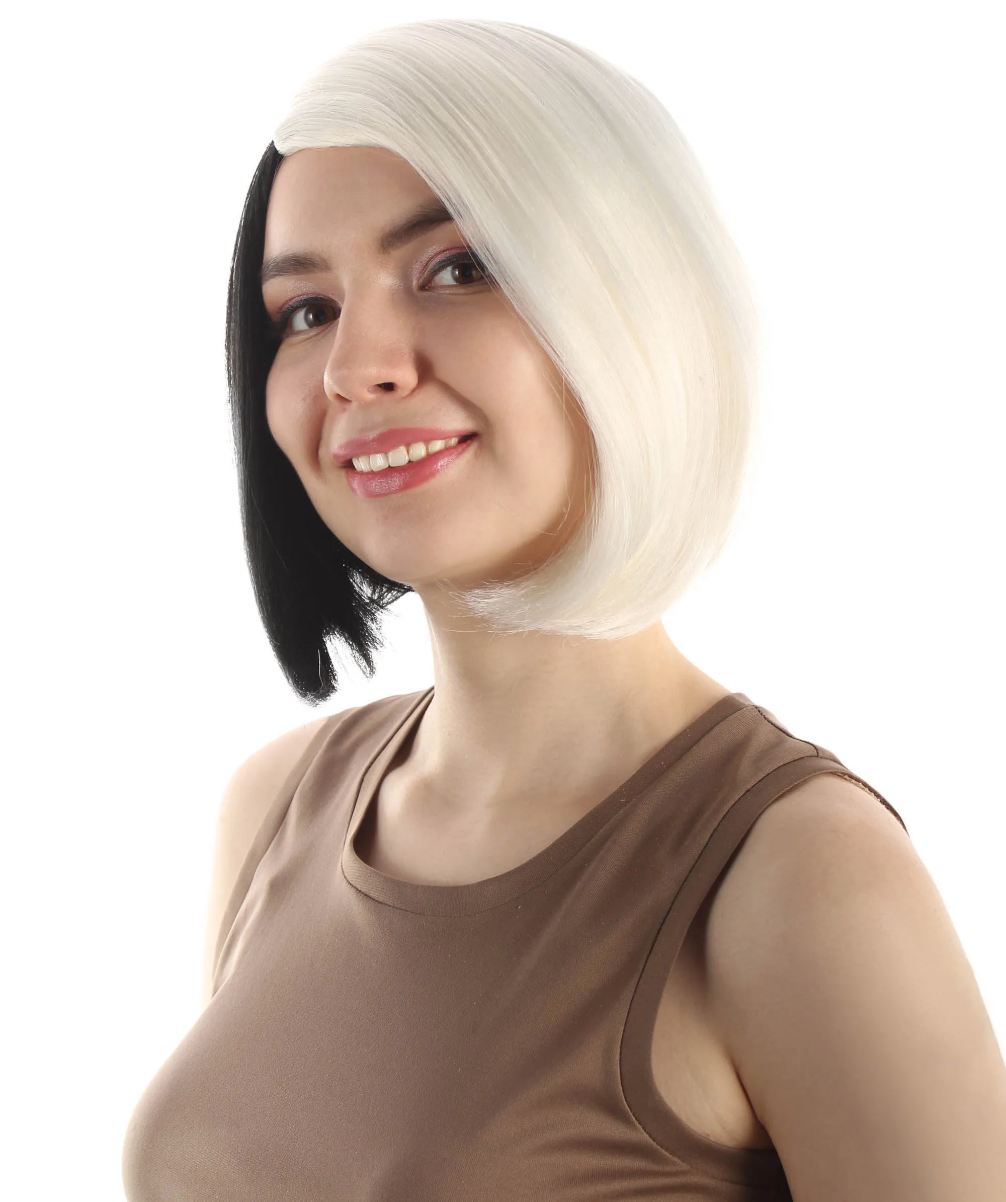 Adult Women"s Halloween Cosplay Shoulder Length Flapper Costume Wig, Multiple Color Options | HPO