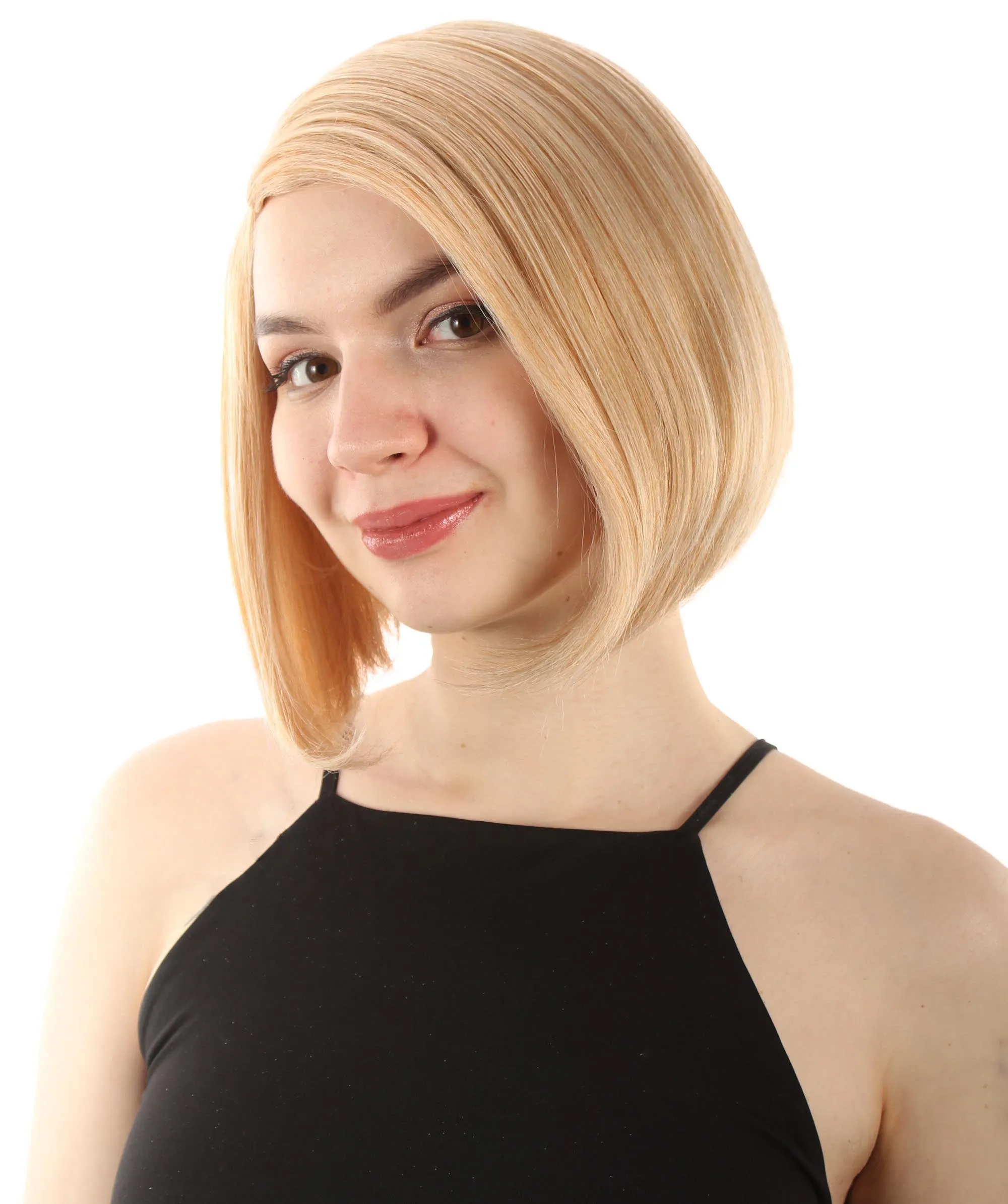 Adult Women"s Halloween Cosplay Shoulder Length Flapper Costume Wig, Multiple Color Options | HPO