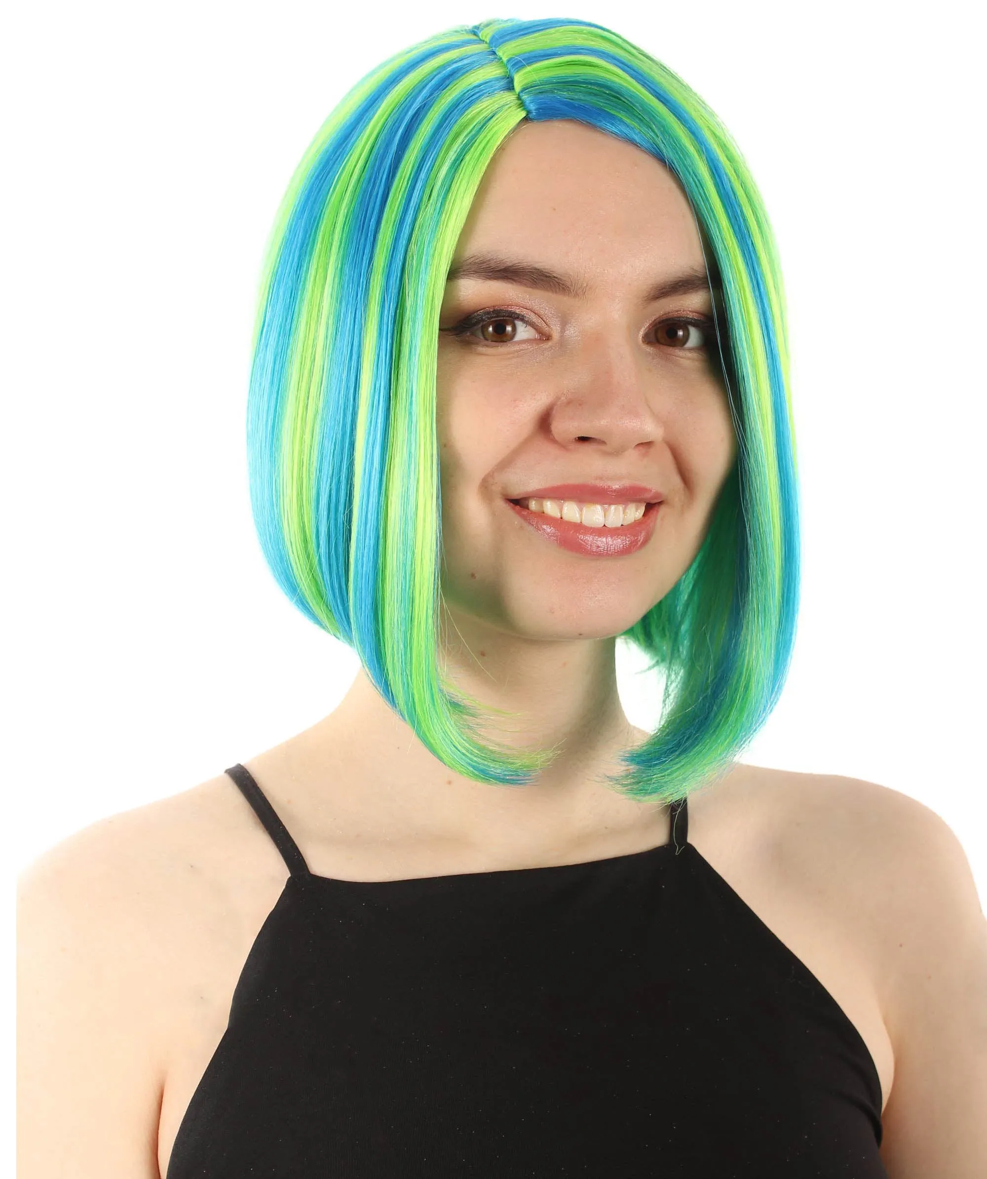 Adult Women"s Halloween Cosplay Shoulder Length Flapper Costume Wig, Multiple Color Options | HPO