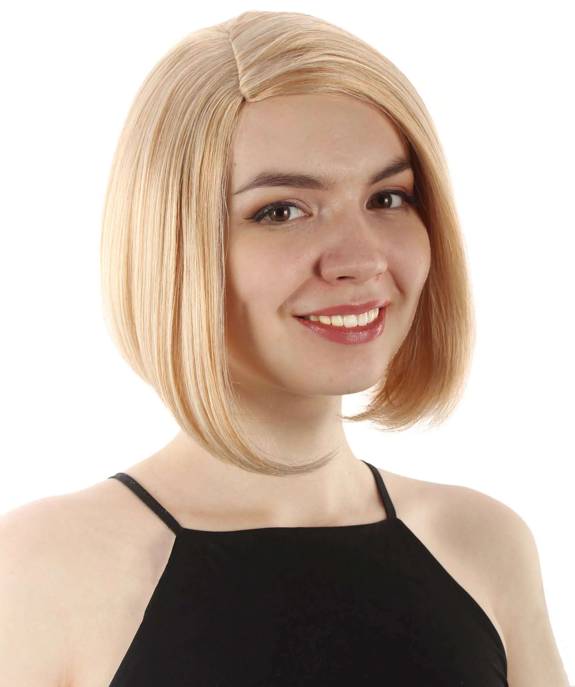 Adult Women"s Halloween Cosplay Shoulder Length Flapper Costume Wig, Multiple Color Options | HPO