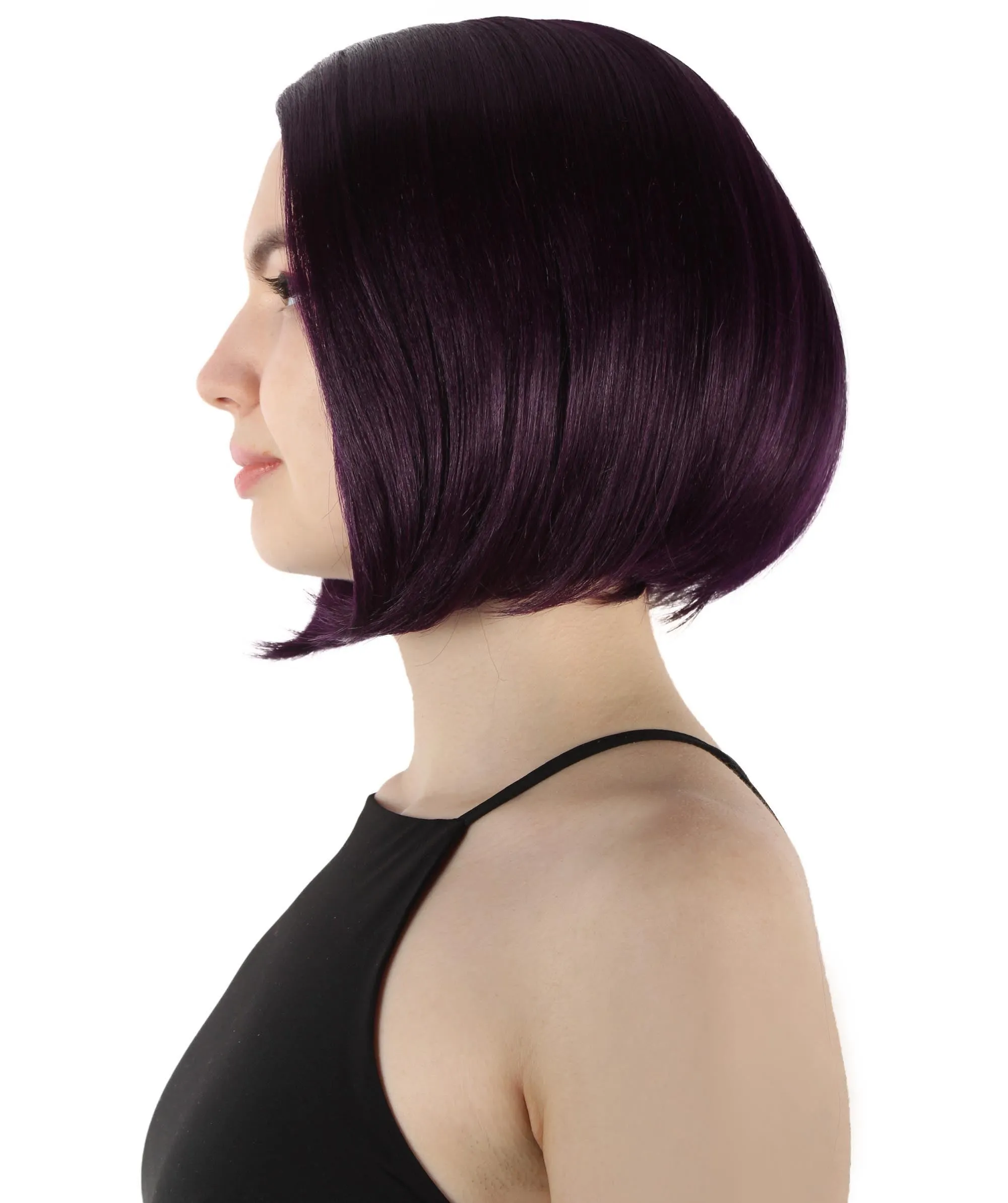 Adult Women"s Halloween Cosplay Shoulder Length Flapper Costume Wig, Multiple Color Options | HPO