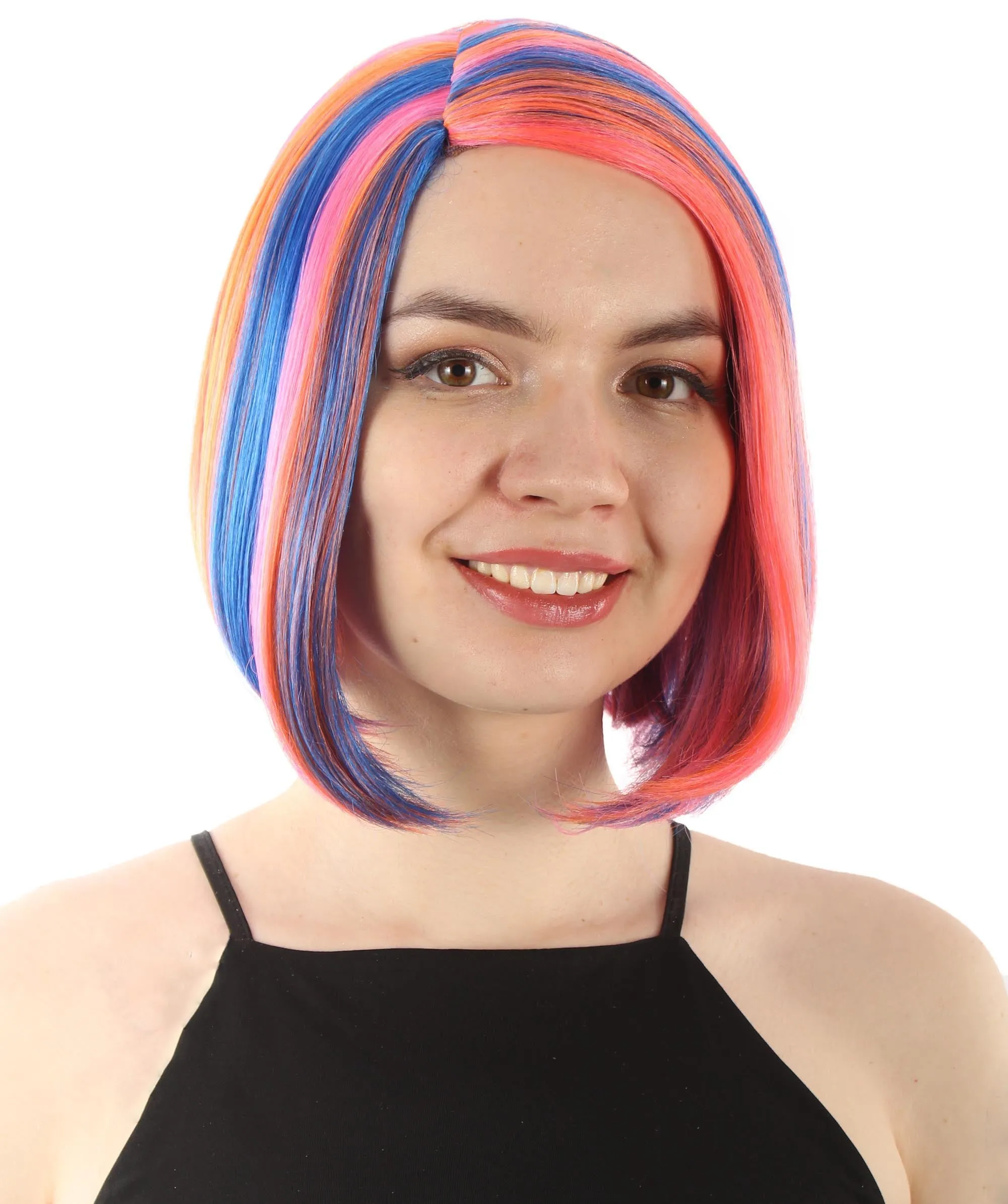 Adult Women"s Halloween Cosplay Shoulder Length Flapper Costume Wig, Multiple Color Options | HPO